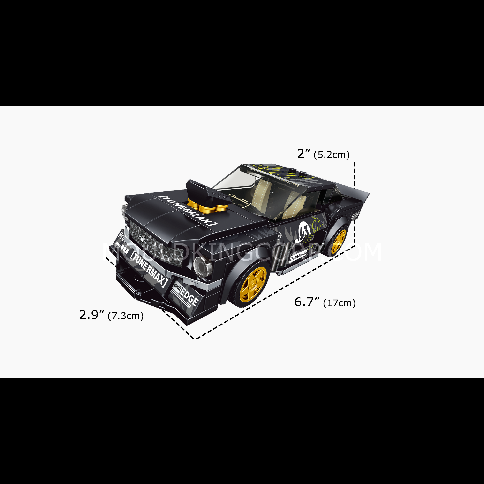 Mould King 27024S No. 1965 Mustang Car Model Building Kit - 414 PCS DIY Brick Set for Adults & Teens - Perfect for Collectors, Gifts, and Home Decoration
