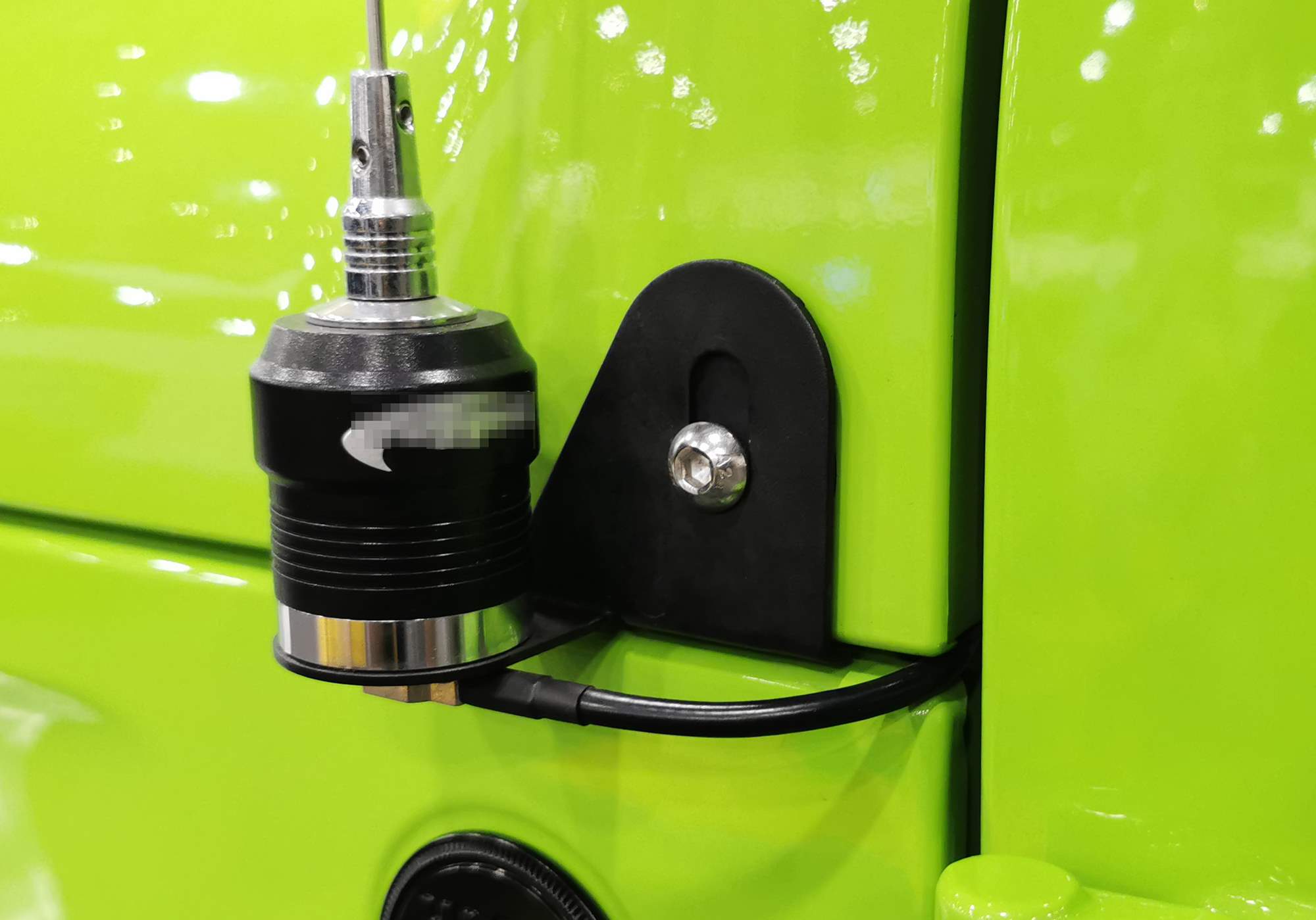 Jeep Wrangler CB Antenna Mount Bracket - Heavy Duty Front Driver Side Hood Mount for CB Radio Antennas | Perfect for Off-Roading, Camping & Emergency Communication