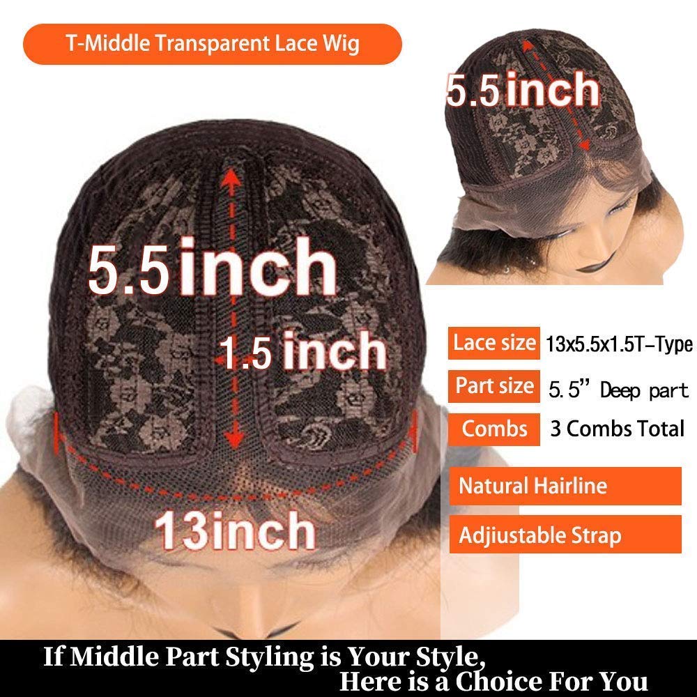 Transparent Burgundy T-Part Human Hair Wig - 150% Density Loose Wave Glueless Lace Front Wig with Pre-Plucked Baby Hair (14 Inch) | Perfect for Daily Wear, Cosplay & Special Occasions