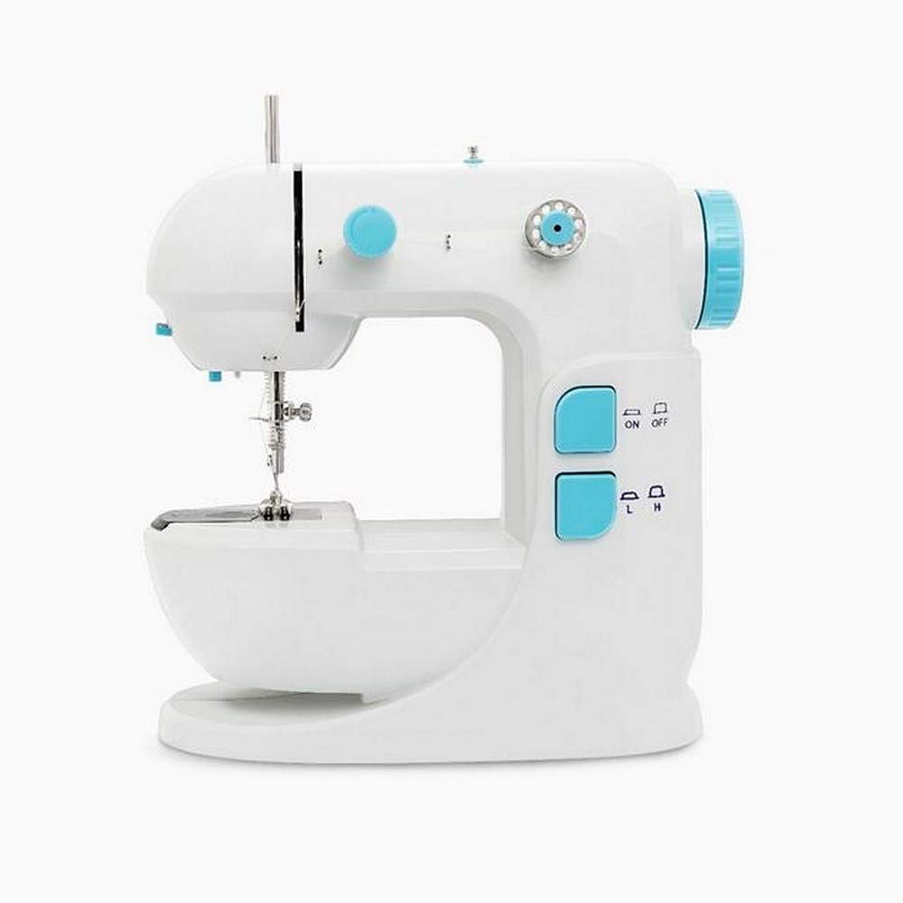 XJZKA Mini Electric Sewing Machine for Beginners - Household Portable Sewing Machine with Adjustable Speed, Low Noise & Multi-Function - Perfect for DIY Projects, Thick Fabrics, Quilting, Dressmaking & Home Crafts