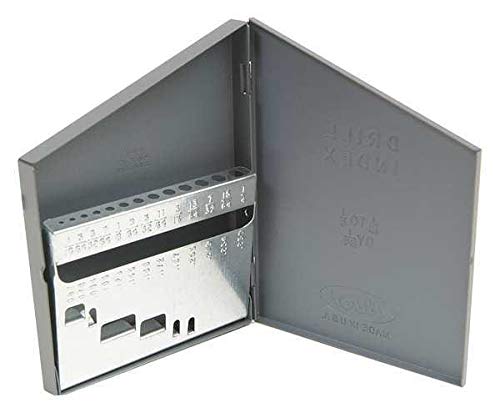Premium Jobber Length Drill Bit Case - High-Quality Steel Storage Organizer for Woodworking, Metalworking & DIY Projects