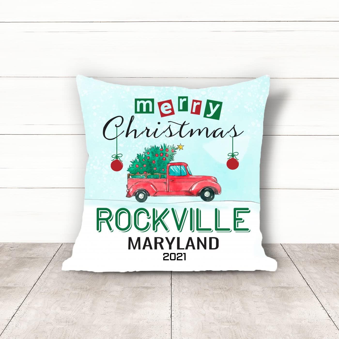 18x18 Inch Christmas Pillow Covers - Merry Holiday Home Decor for Sofa, Bedroom & Car - Festive Xmas Cushion Covers with Autumn Design (Perfect for Holiday Parties, Cozy Winter Nights & Christmas Gift Giving)