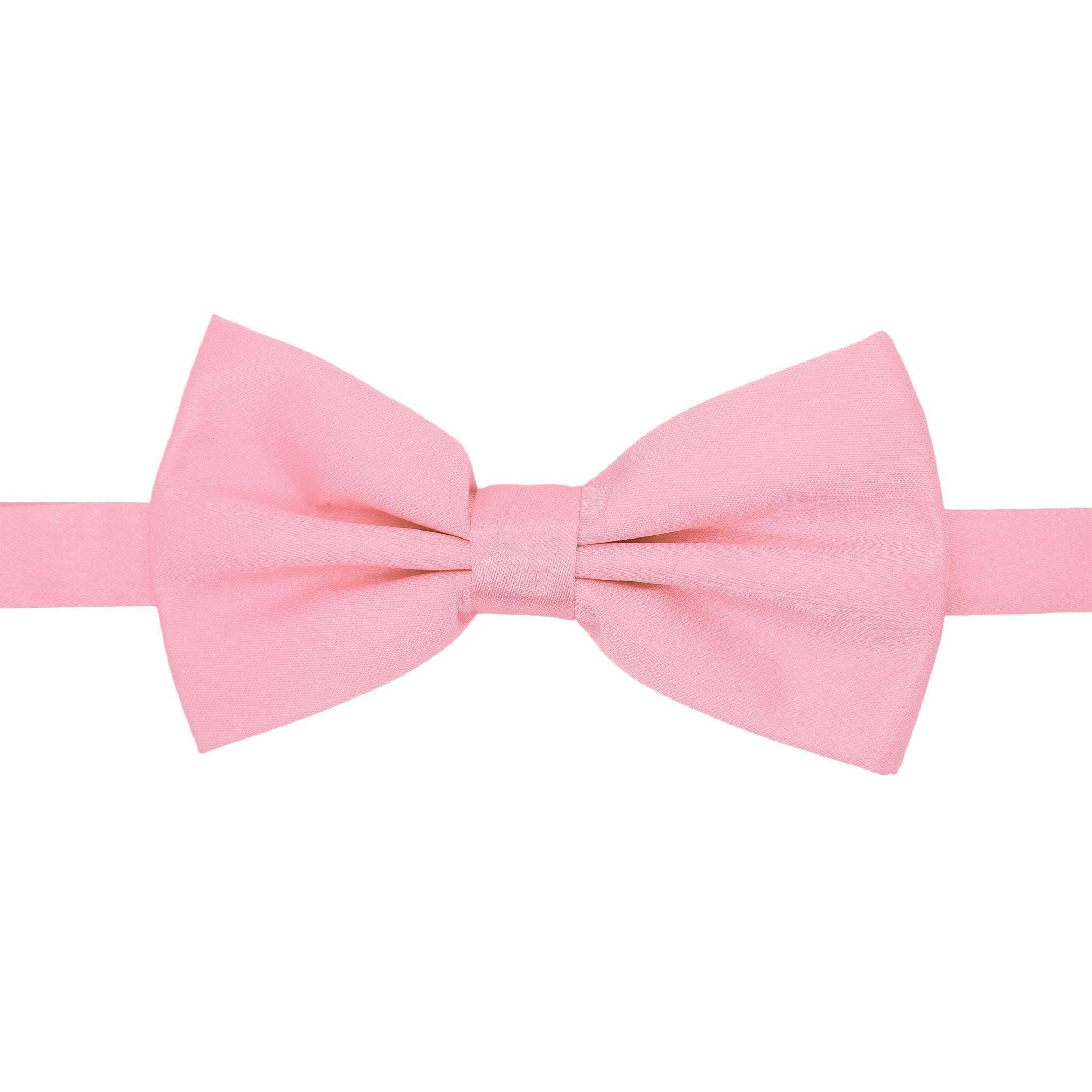Elegant GIA Pink Satin Adjustable Bow Tie for Men & Women - Perfect for Weddings, Prom, Parties & Formal Events
