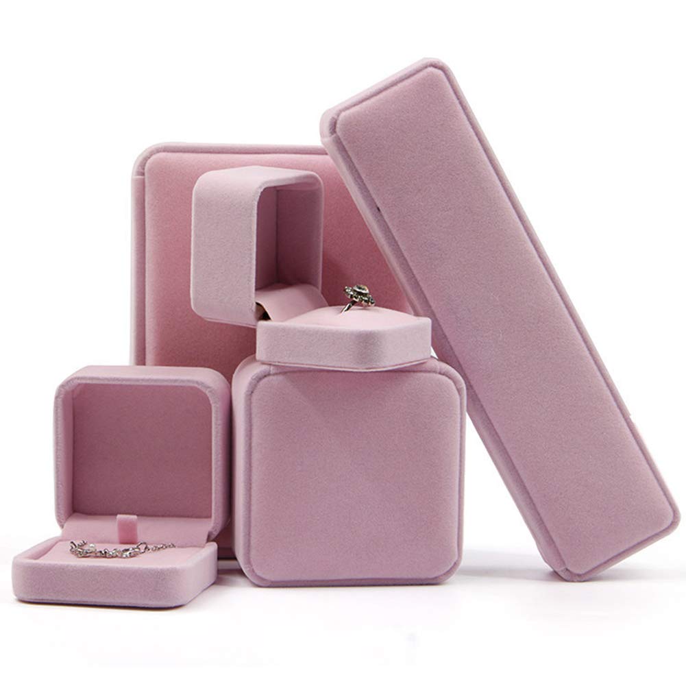 Velvet Jewelry Box for Rings Necklaces Bracelets - Gift & Storage for Women