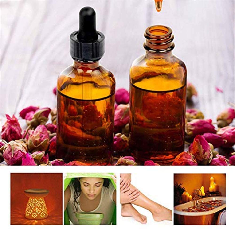 Amber Glass Bottle with Dropper & Pipette - 100ml (1 Pack) - Essential Oil Storage, DIY Skincare, Herbal Tinctures - Perfect for Aromatherapy & Natural Remedies