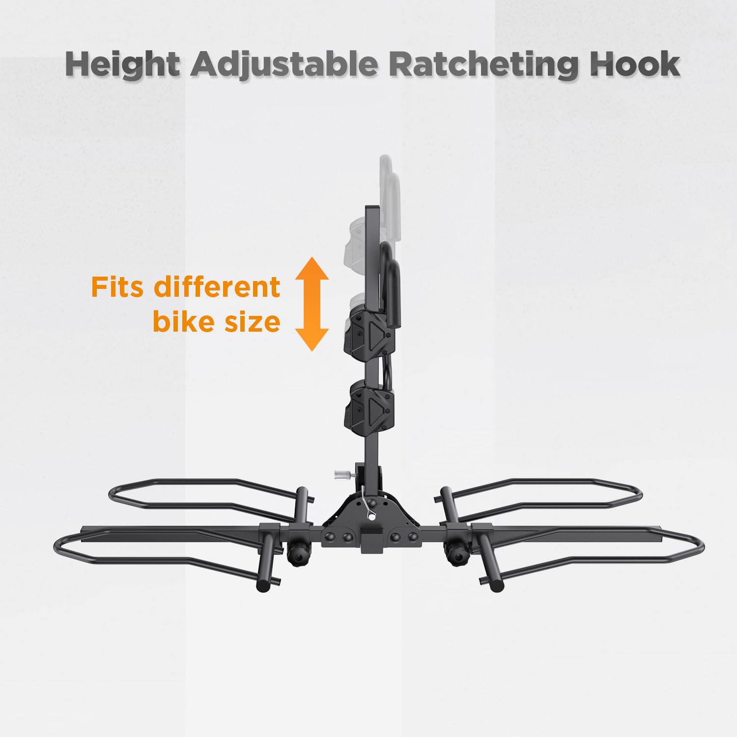 Heavy Duty 2-Bike Hitch Rack for E-Bikes & Fat Tire Bicycles - 160 lbs Capacity, Wobble-Free Smart Tilting Folding Design - Fits 2-Inch Receiver - Perfect for Road Trips, Camping & Outdoor Adventures