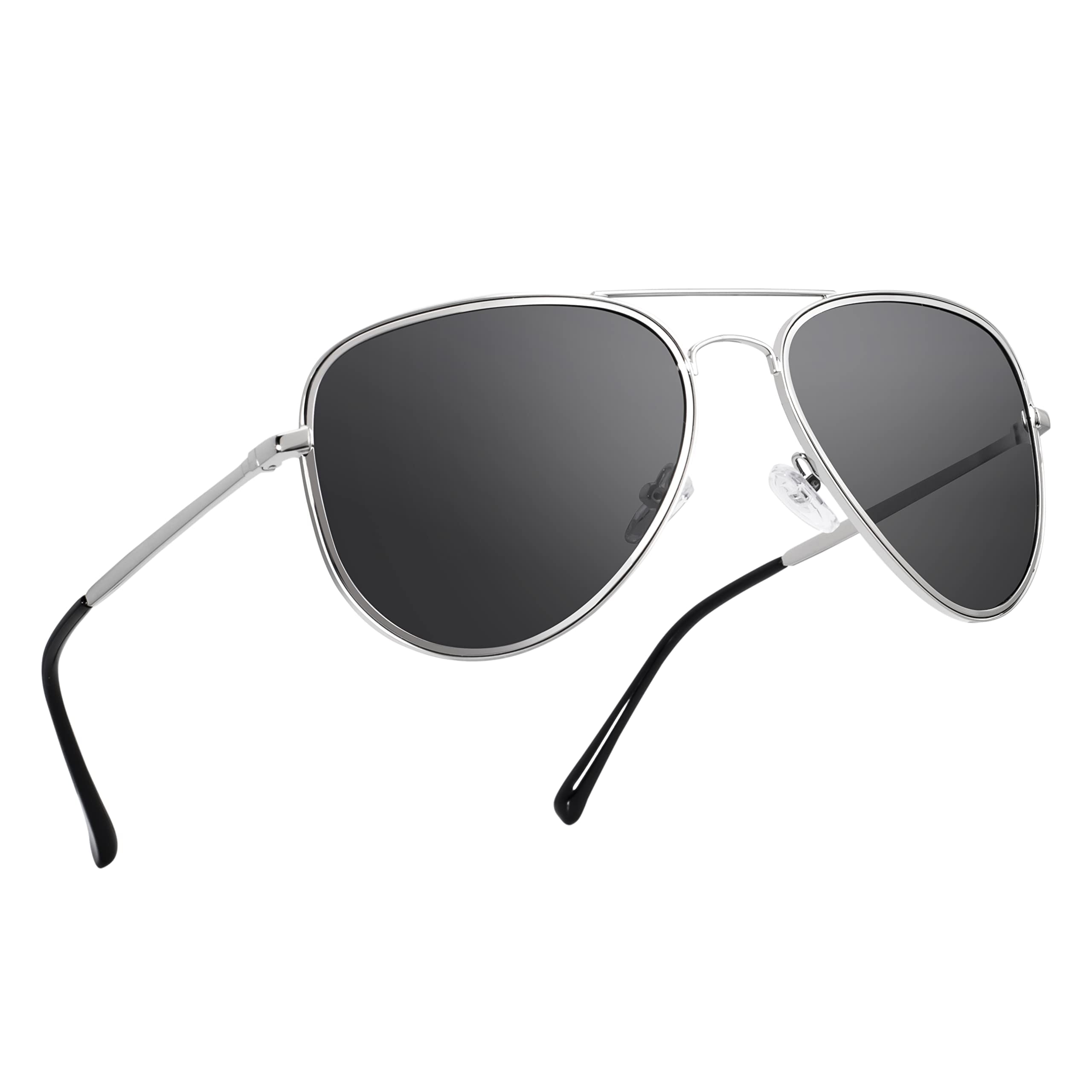MAXJULI Polarized Aviator Sunglasses for Men & Women - UV Protection, Large Frame for Big Heads (Model 8123) - Perfect for Driving, Outdoor Sports & Beach Vacations