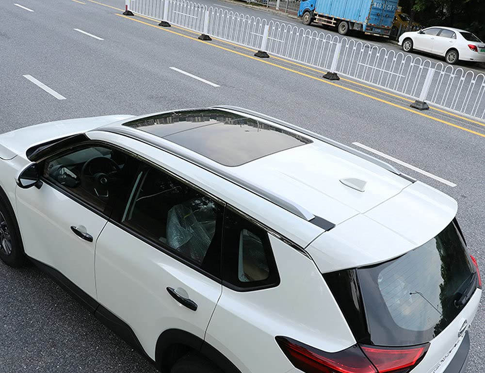 FANTE 2-Piece Silver Roof Rack Rails for 2022-2023 Nissan X-Trail Rogue | No-Screw Installation Cargo Cross Bars | Perfect for Camping, Road Trips & Outdoor Adventures