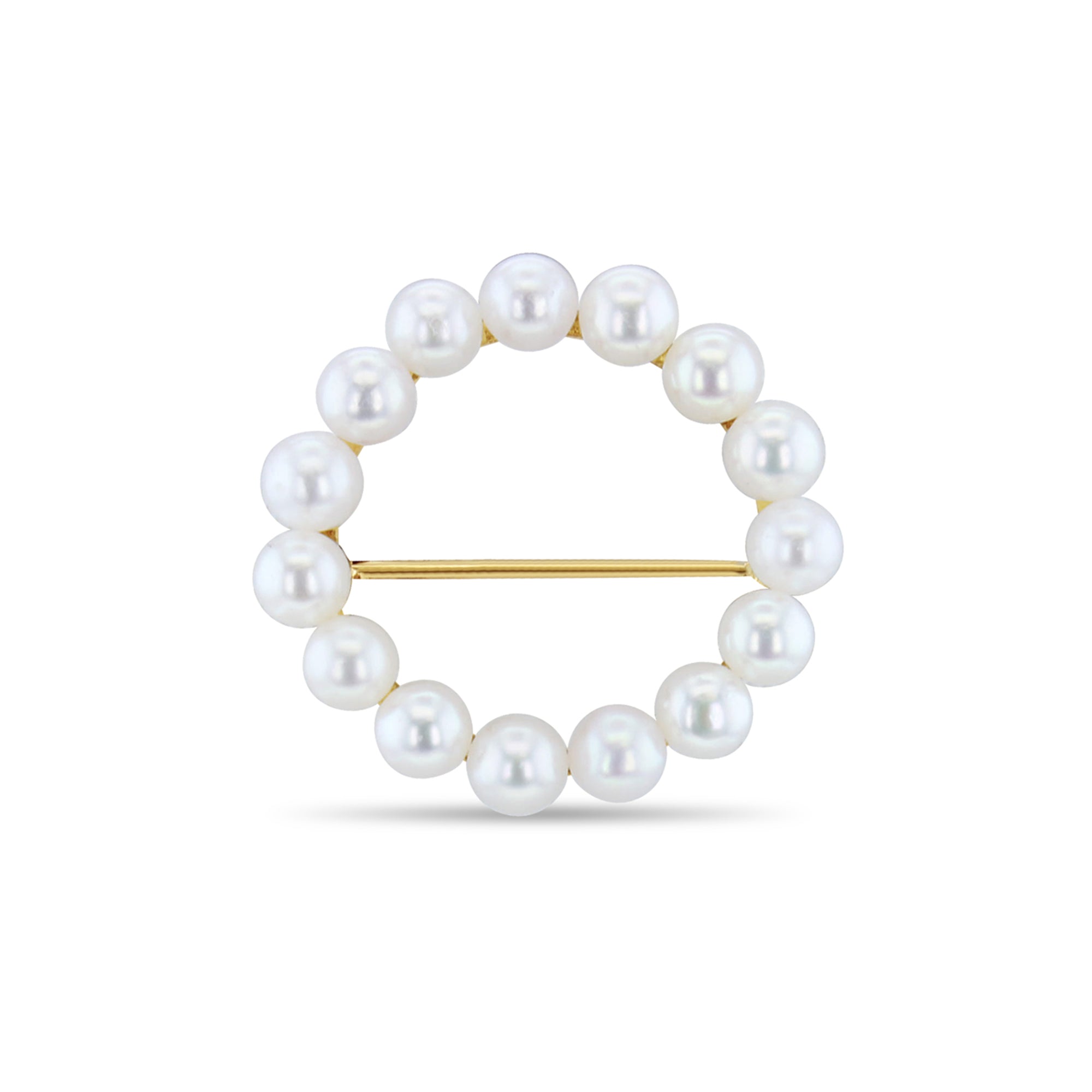 3MM Cultured Pearl Brooch Pin - Elegant Pearl Jewelry for Women - Perfect for Weddings, Parties & Formal Events