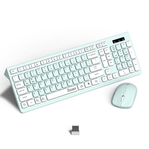 Mint Green and white