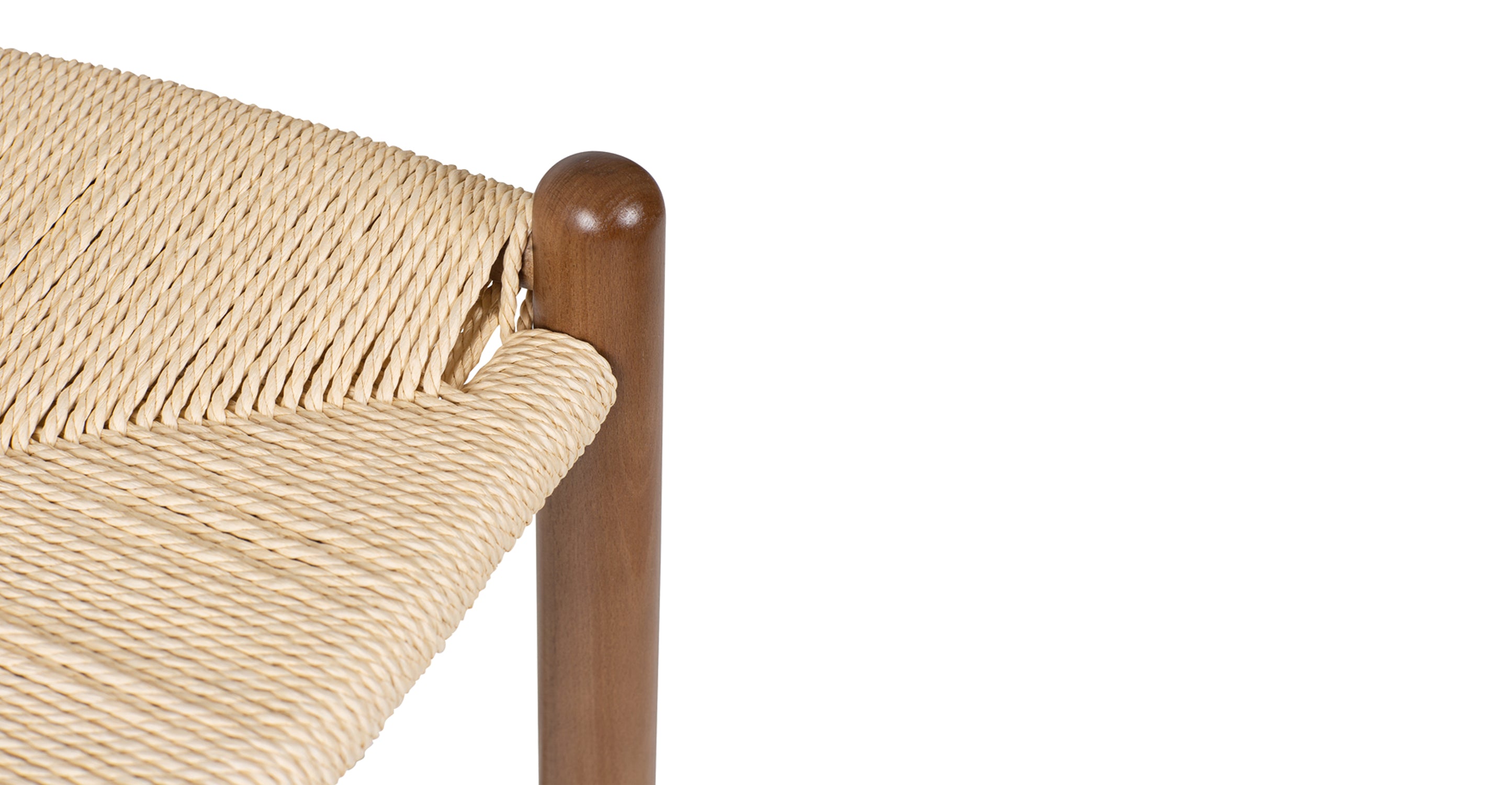 Modern Weave Counter Stool - Stylish Bar Stool for Kitchen Island, Breakfast Nook & Home Decor - Comfortable Rattan Seat with Sturdy Metal Frame - Perfect for Dining, Entertaining & Small Spaces