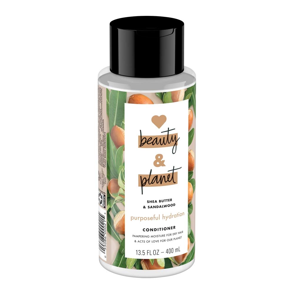Love Beauty And Planet Purposeful Hydration Cleansing Conditioner with Shea Butter & Sandalwood - 13.5 oz for Soft, Nourished Hair - Perfect for Daily Hair Care & Hydration