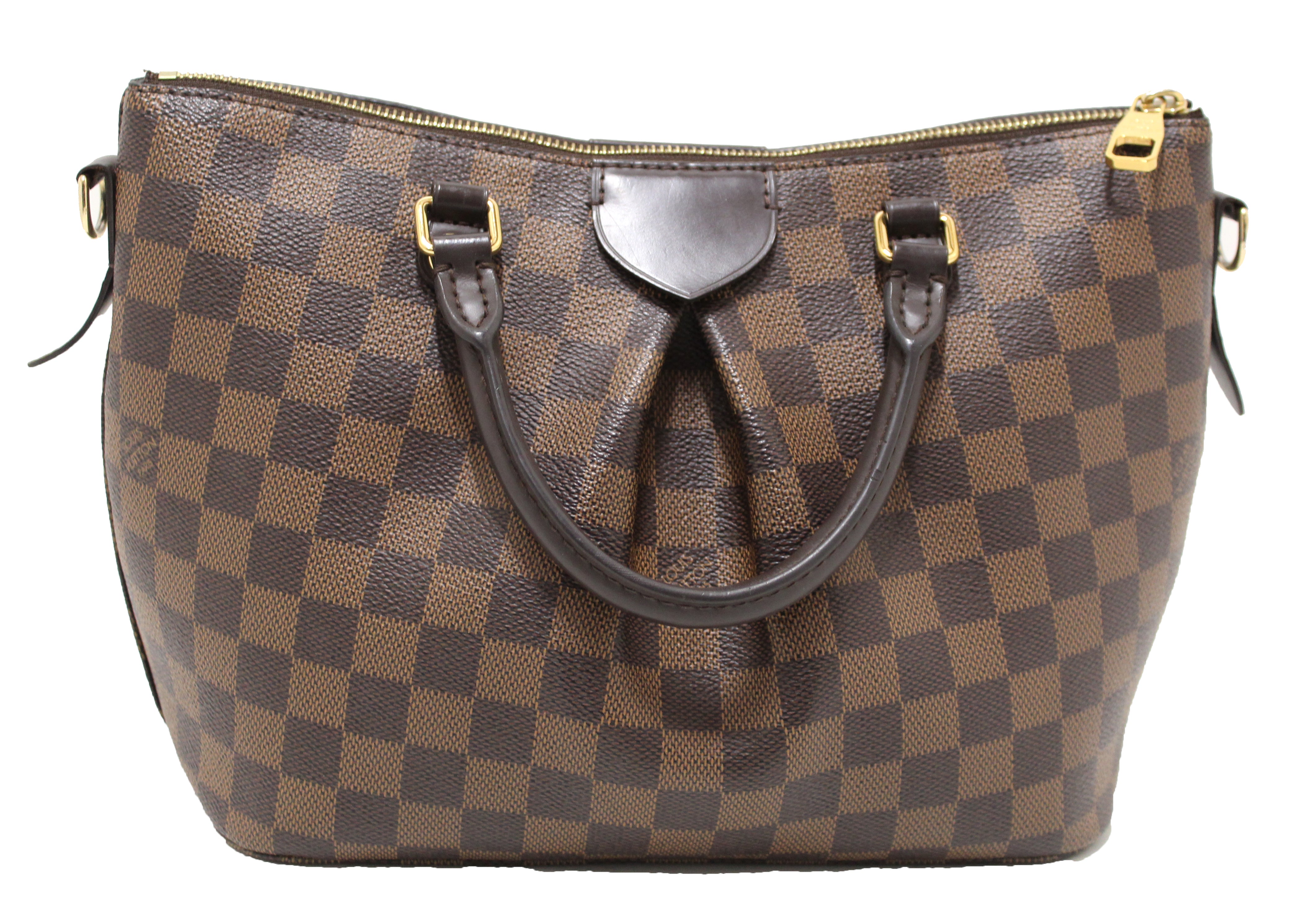 Authentic Louis Vuitton Damier Ebene Siena PM Shoulder Bag - Crossbody Messenger Purse with Adjustable Long Strap for Women | Perfect for Work, Travel & Everyday Use