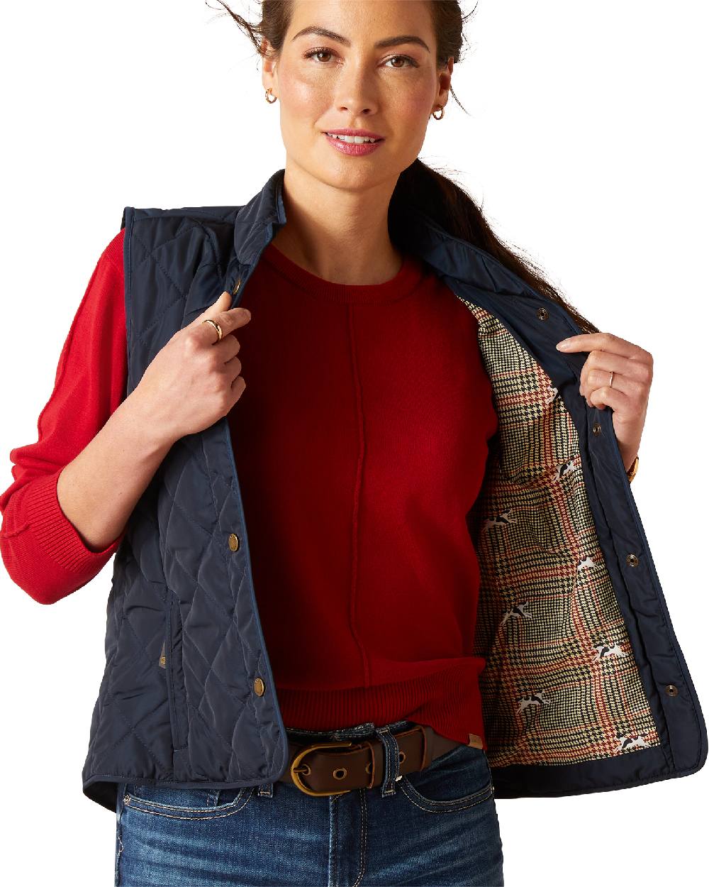 Ariat Women's Woodside Quilted Gilet Vest - Lightweight Puffer Jacket for Outdoor Riding & Casual Wear