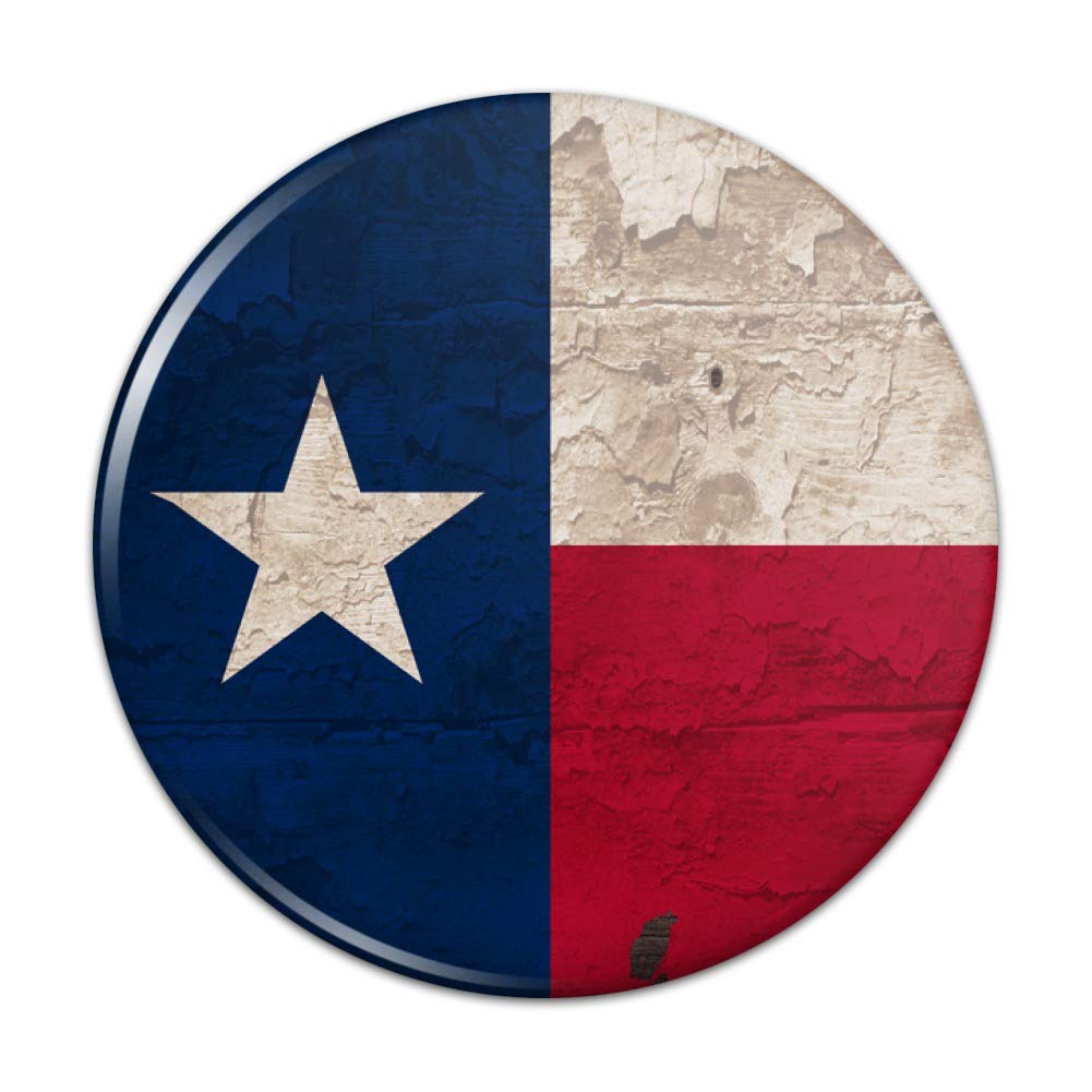 Vintage Rustic Texas State Flag Distressed USA Pinback Button - 1 Inch Metal Badge for Hats, Jackets & Backpacks | Patriotic American Souvenir & Gift for Texans