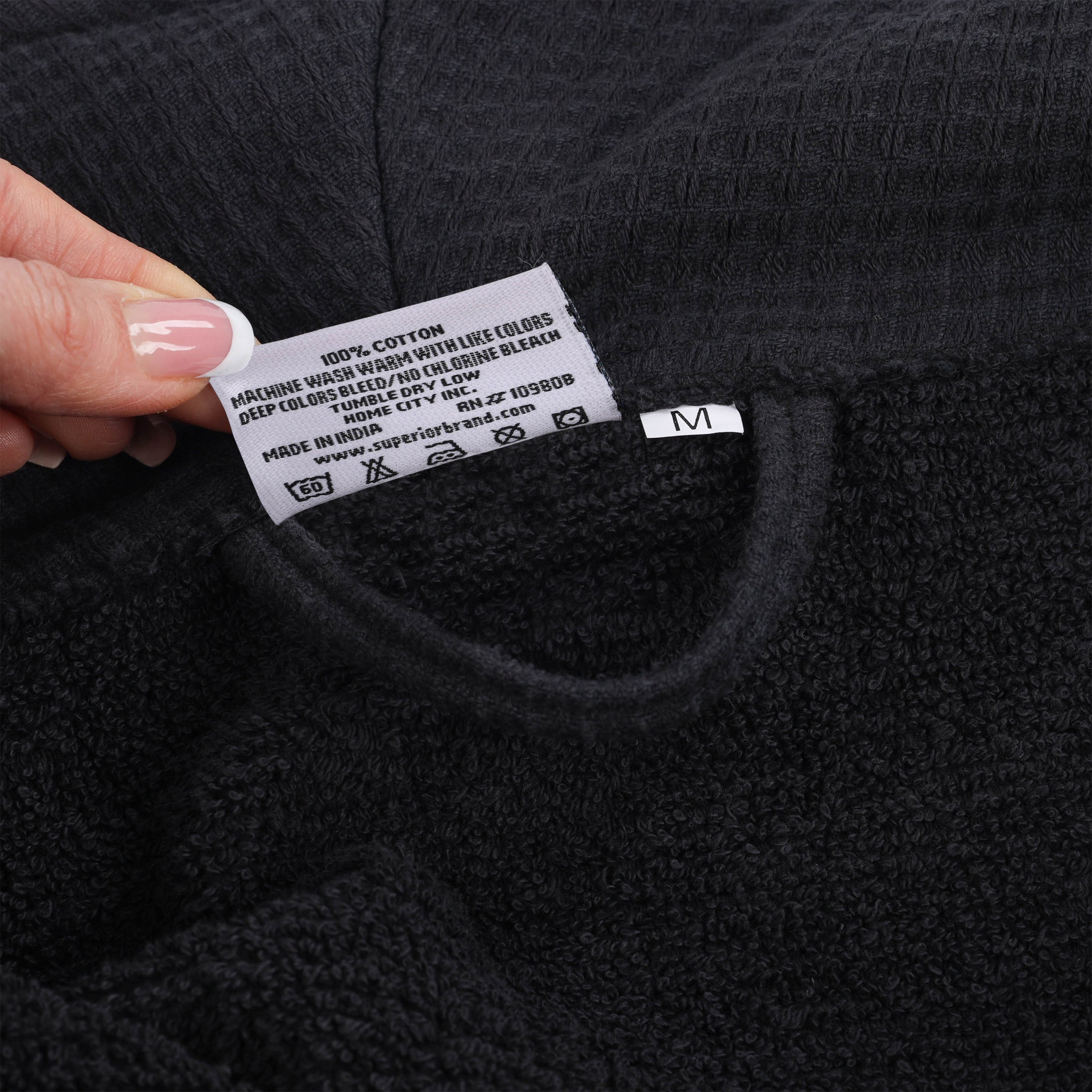 Premium Waffle Weave Cotton Bathrobe - Ultra Soft & Lightweight Unisex Oversized Robe for Men & Women | Perfect for Spa, Lounge & Post-Shower Comfort