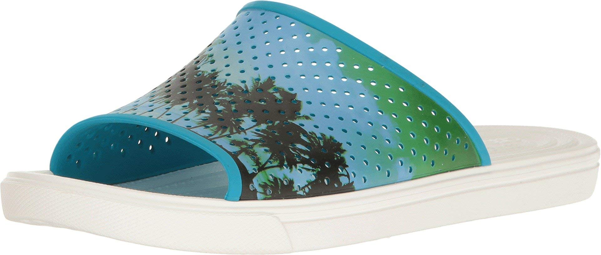 Crocs Men's Citilane Roka Tropical Slide Sandals - Comfortable Flat Slides for Men - Perfect for Beach, Pool, and Casual Wear