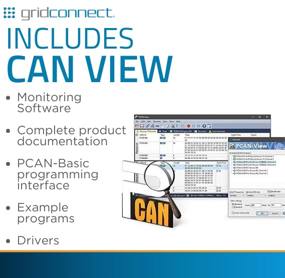 GC-CAN-USB CAN Bus to USB Adapter - High Speed CAN Interface Converter for Automotive Diagnostics, ECU Programming & Vehicle Communication - Perfect for OBD2 Scanners, Car Mechanics & DIY Auto Enthusiasts