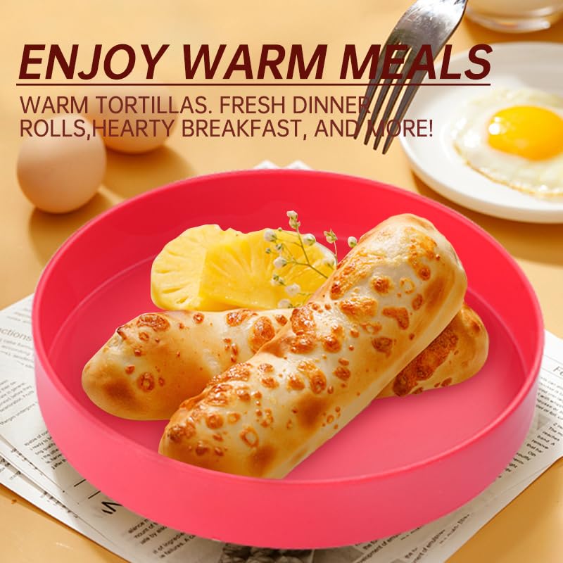 Vivicreate Tortilla Warmer & Pancake Keeper - Microwave Safe Tortilla Server Set (7