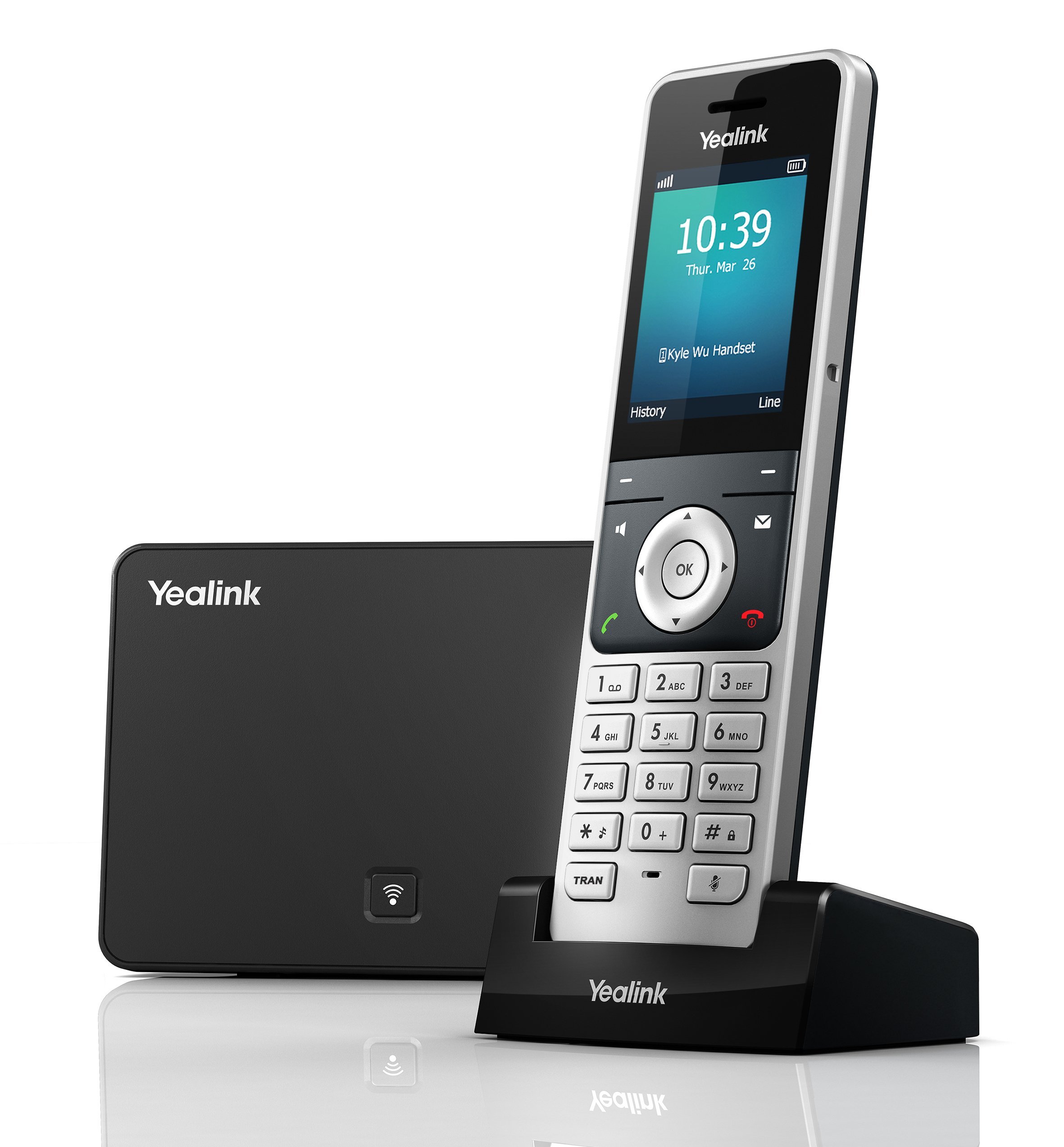 Yealink YEA-W56P Certified Refurbished Business HD IP DECT Cordless VoIP Phone System - Ideal for Office, Home Office & Remote Work Communication