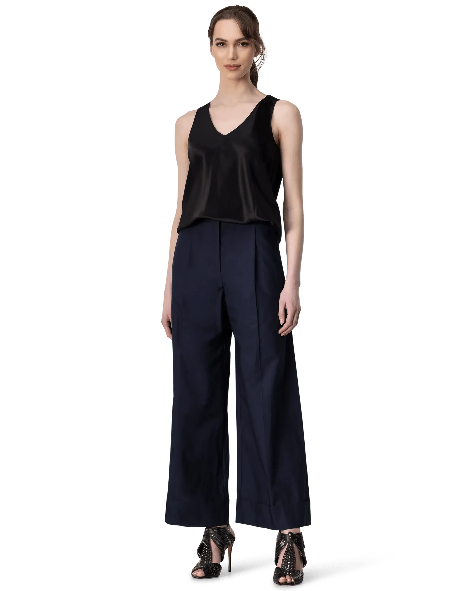 Belva Women's Satin Blouse 3183 - Elegant Long Sleeve Shirt for Office, Party & Special Occasions