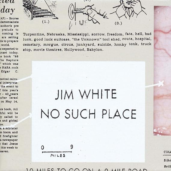 Jim White - No Such Place Vinyl LP | Limited Edition Record for Music Collectors & Audiophiles | Perfect for Home Listening & Gifts