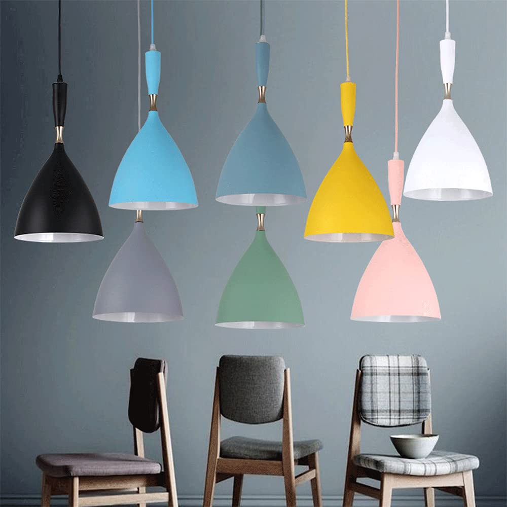 Macaron Pendant Light - Adjustable Hanging Chandelier with E27 Base for Bedroom, Living Room & Dining Room | Modern Ceiling Lighting for Home Decor, Bar & Corridor