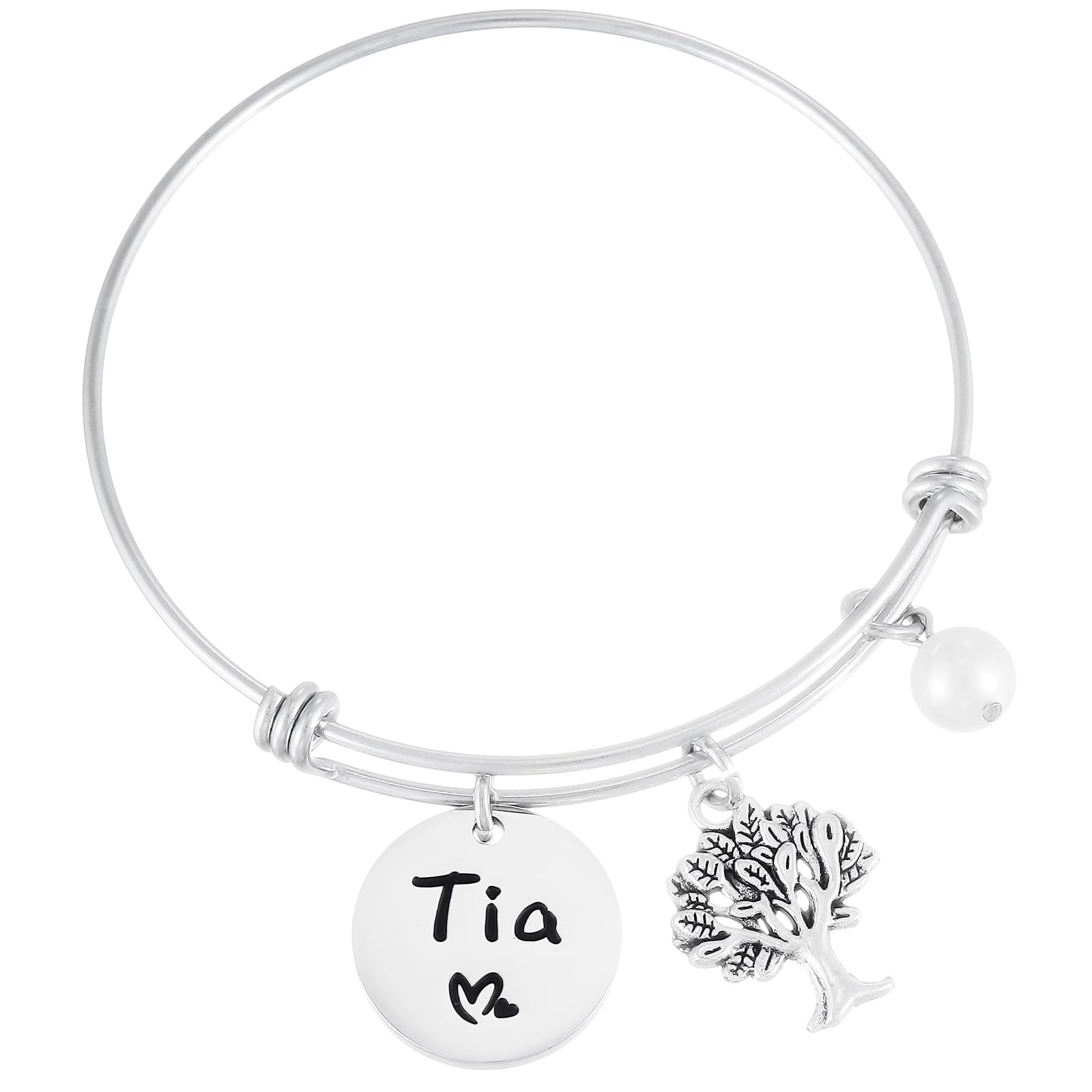 Kivosliviz Best Tia Ever Bracelet for Women - Elegant Jewelry Gift for Tia & Tio - Perfect for Birthdays, Anniversaries & Special Occasions
