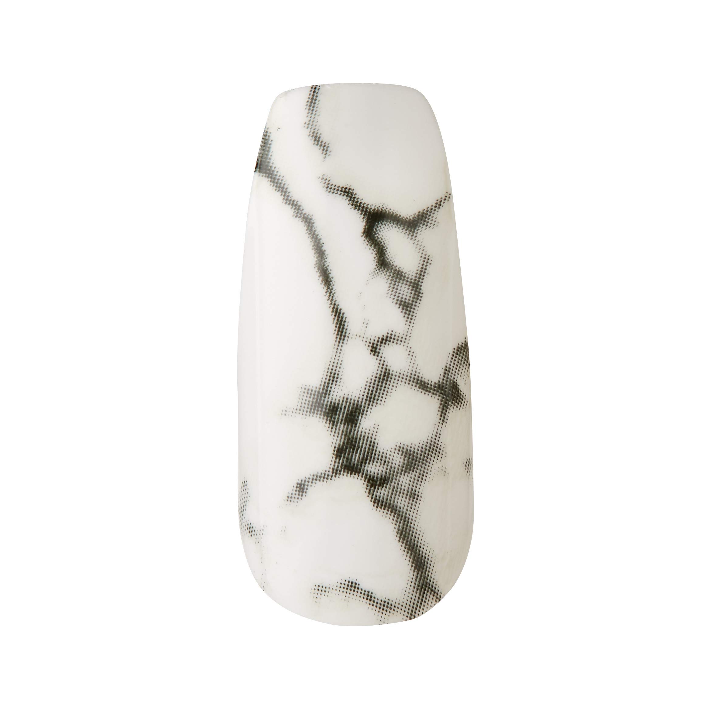 Gold Finger Full Cover Gel Nails - Glam Ready to Wear Long Fake Nails for Manicure | Perfect for Parties, Weddings & Special Occasions