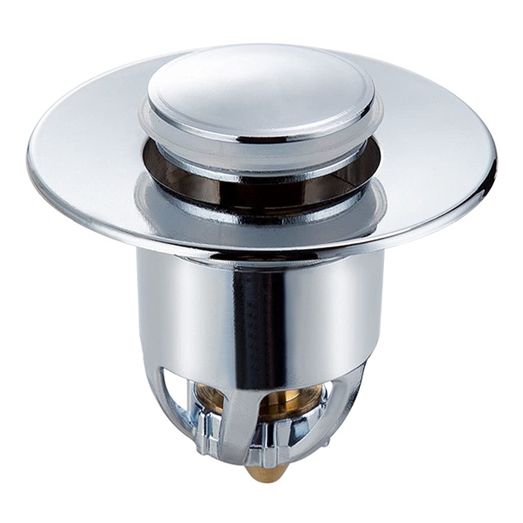 Stainless Steel Sink Basin Drain Pop-Up Filter - Rustproof Bathroom & Kitchen Sink Stopper (34-40mm) - Perfect for Hair Catcher, Clog Prevention in Showers, Bathtubs, and Vanities