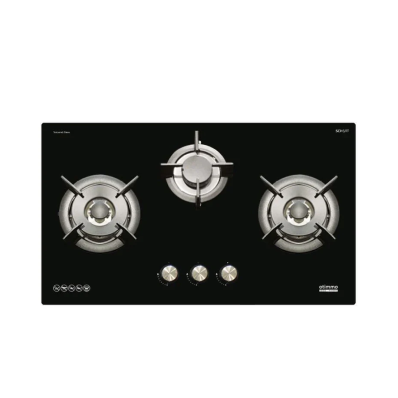 Europace ECH9148A 90cm Premium Inclined Range Hood with EBH6381S 3-Burner 80cm Slim Gas Cooktop (Schott Glass) - Perfect for Modern Kitchens, Restaurants & Open-Plan Living Spaces