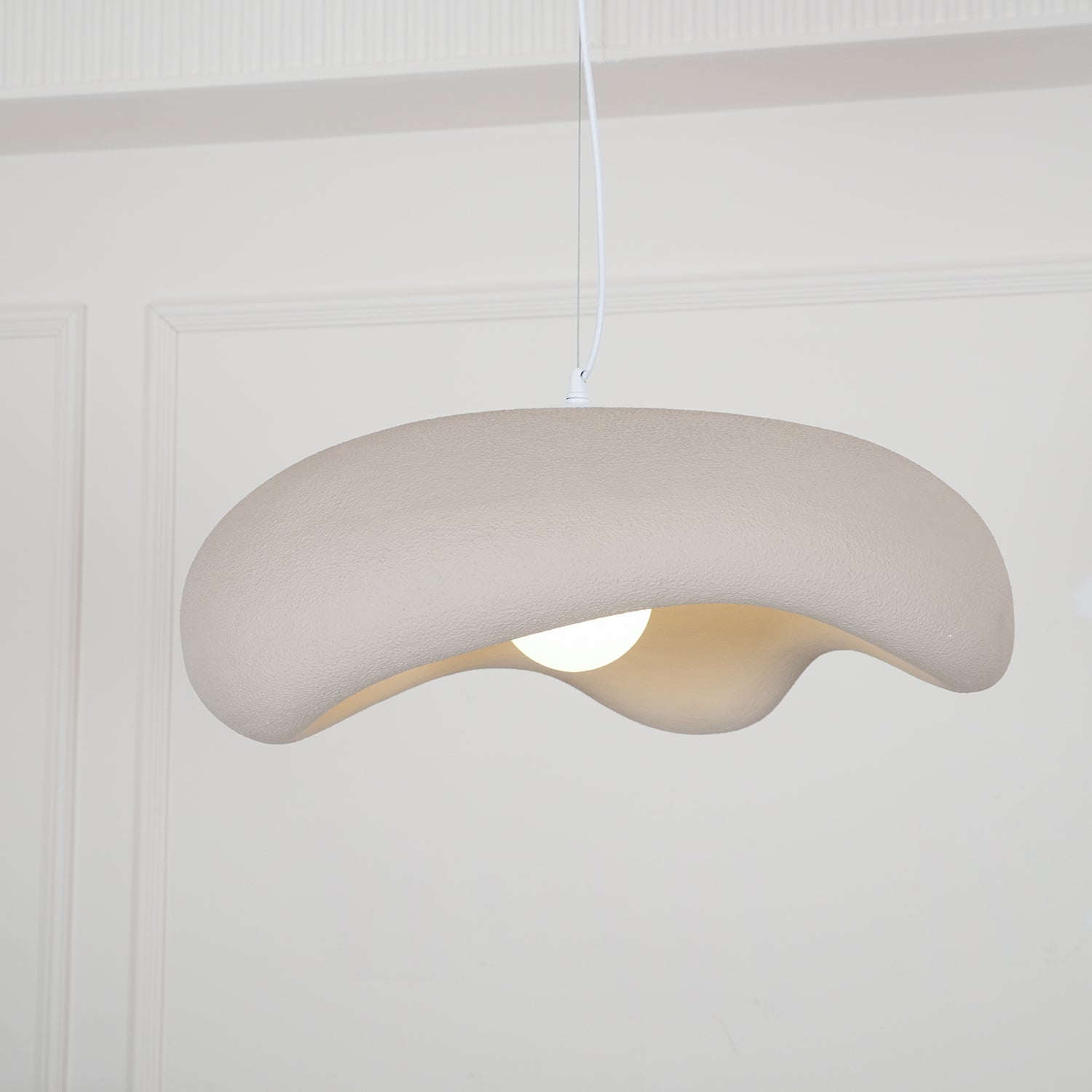 Eterna Wabi Sabi Pendant Light - Handmade Japanese Minimalist Hanging Lamp for Living Room, Bedroom, or Dining Room Decor