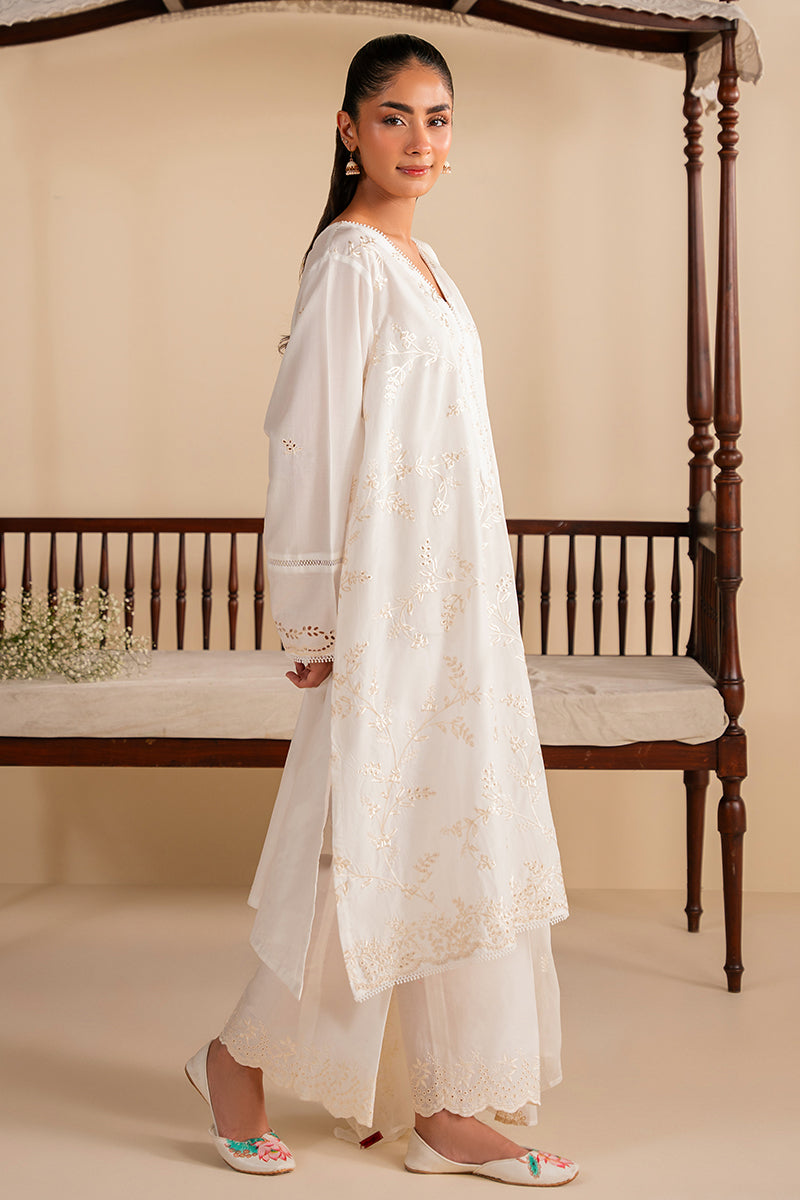 MOON LIGHT CHIKANKARI Embroidered Cotton Shirt & Dupatta Set | Traditional Indian Ethnic Wear for Women | Perfect for Weddings, Festivals & Special Occasions