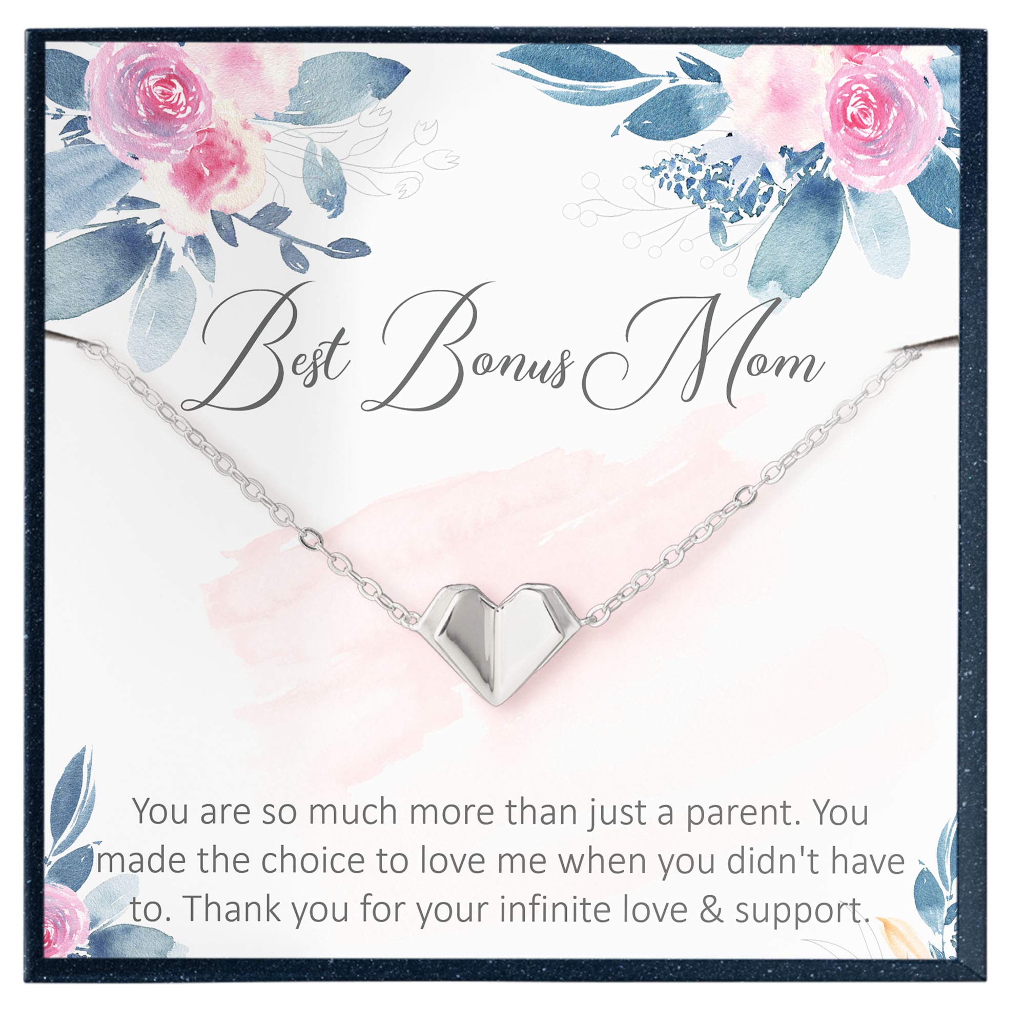 Beautiful Stepmom Bracelet - Thoughtful Birthday Gift from Stepdaughter | Engraved Jewelry for Bonus Mom, Stepmother Appreciation Present | Perfect for Mother's Day, Christmas & Special Occasions