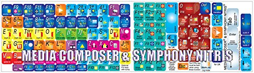 Avid Media Composer & Symphony Nitris Keyboard Sticker - Compatible with Desktop, Laptop & Notebook - Perfect for Video Editors & Post-Production Studios