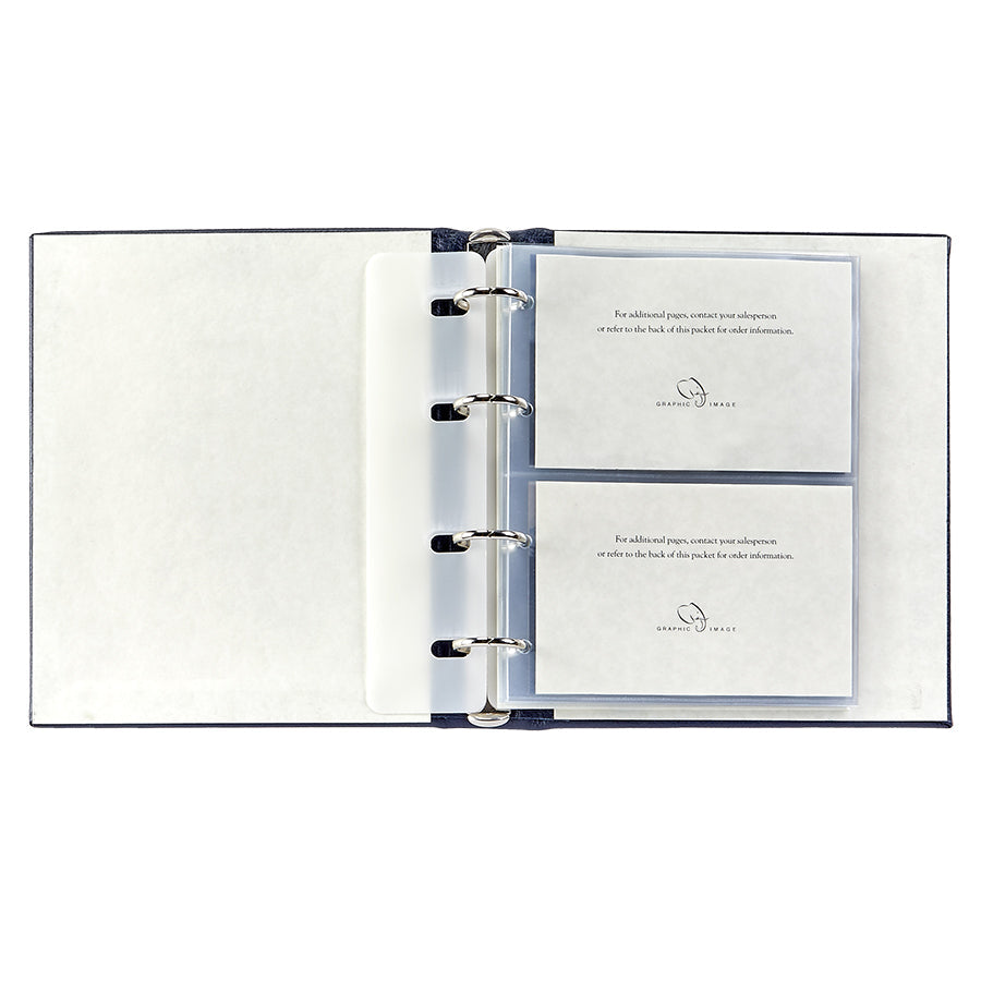 4 Ring Clear Pocket Photo Album - Medium Size for Scrapbooking, Collectibles & Trading Cards | Perfect for Memory Keeping, Organizing Photos & Displaying Collections