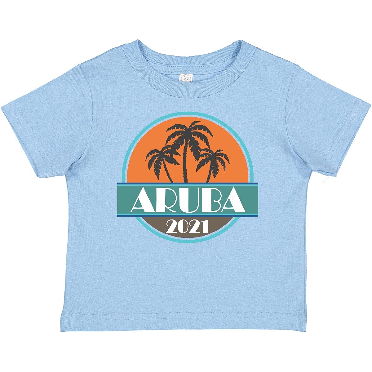 Inktastic Aruba 2021 Vacation Trip Souvenir Baby T-Shirt - Cute Island-Themed Cotton Tee for Infants & Toddlers - Perfect for Beach Holidays, Family Vacations & Tropical Getaways