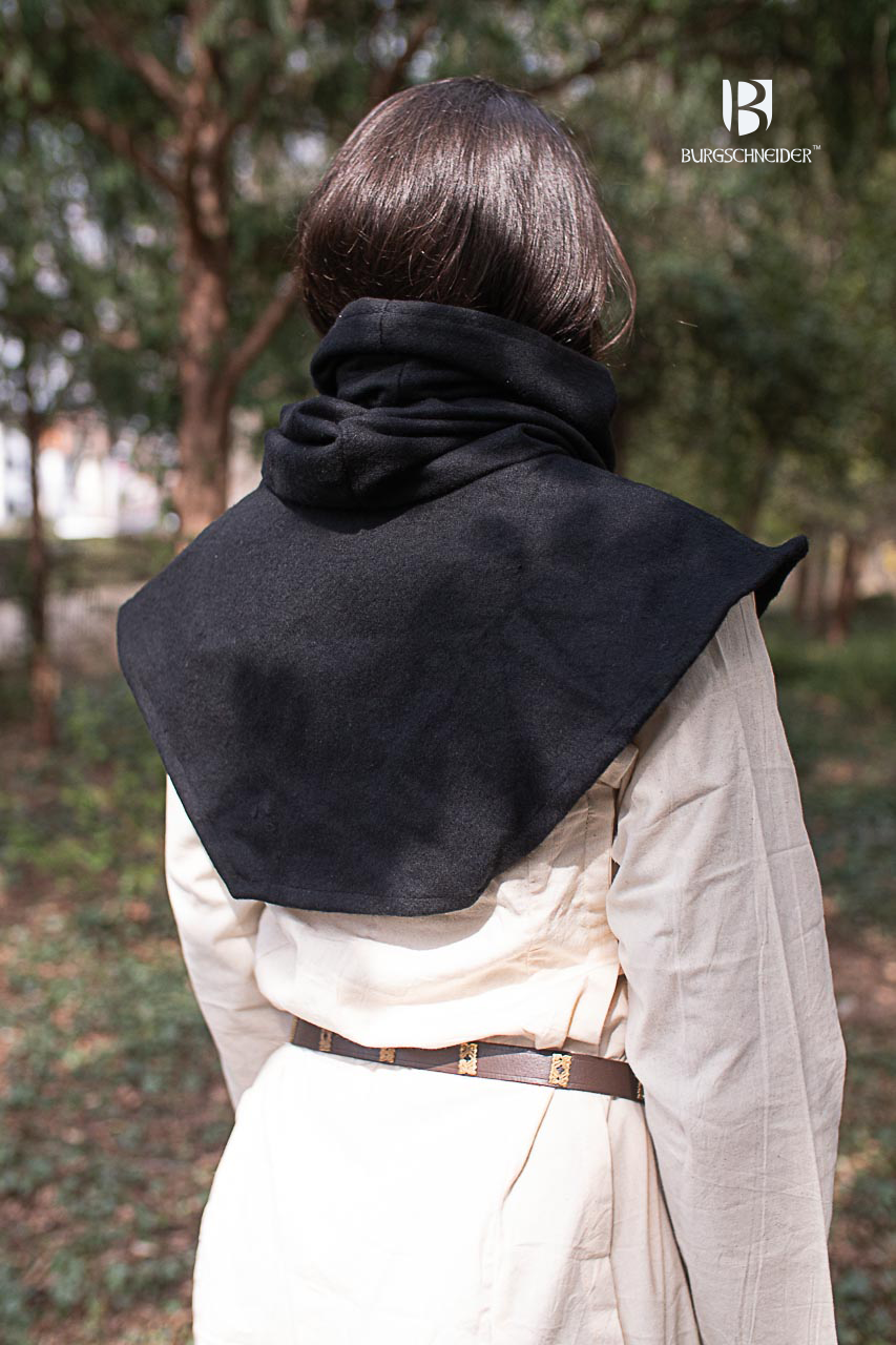 Noah Black Hooded Cowl - Stylish & Warm Winter Scarf for Men & Women - Perfect for Outdoor Activities, Hiking & Cold Weather Fashion