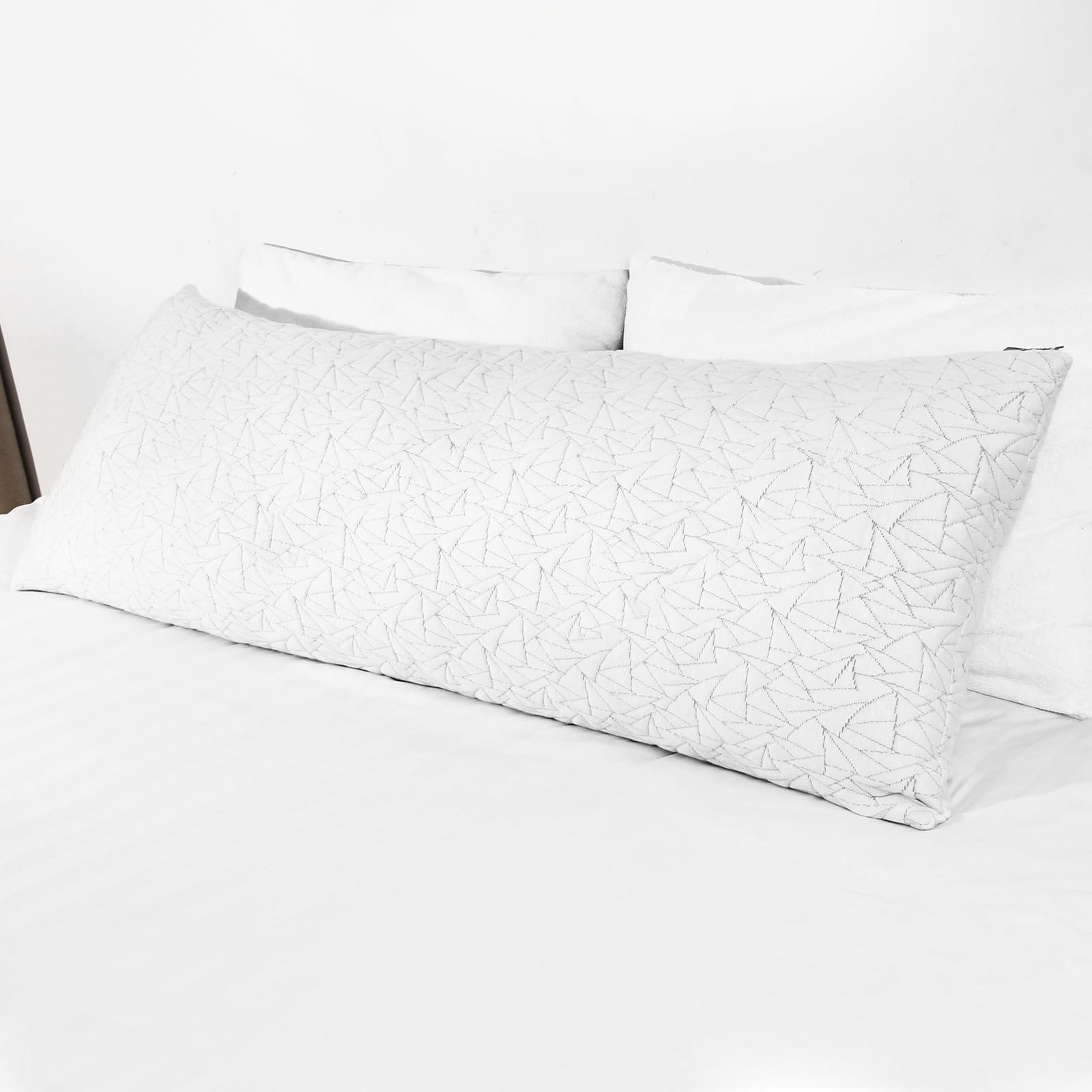 Memory Foam Body Pillow for Adults - 20x54 Inch Large Full Body Pillow for Side Sleepers, Bed Sleeping Support & Pain Relief - Perfect for Pregnancy, Back Pain & Comfortable Night Sleep