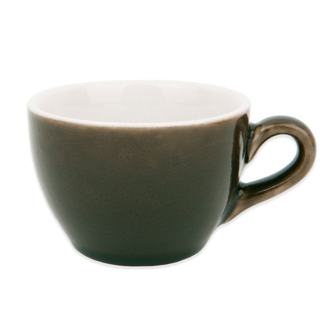 Premium 180ml Cappuccino Cups - Barista-Grade Porcelain Espresso Mugs for Coffee Shops, Cafés & Home Brewing - Set of 6 White Ceramic Coffee Cups with Saucers