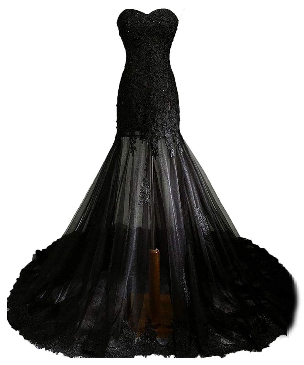 Elegant Sweetheart Neckline Applique Tulle Evening Gown - Women's Formal Mother of The Bride Dress for Weddings, Prom & Special Occasions