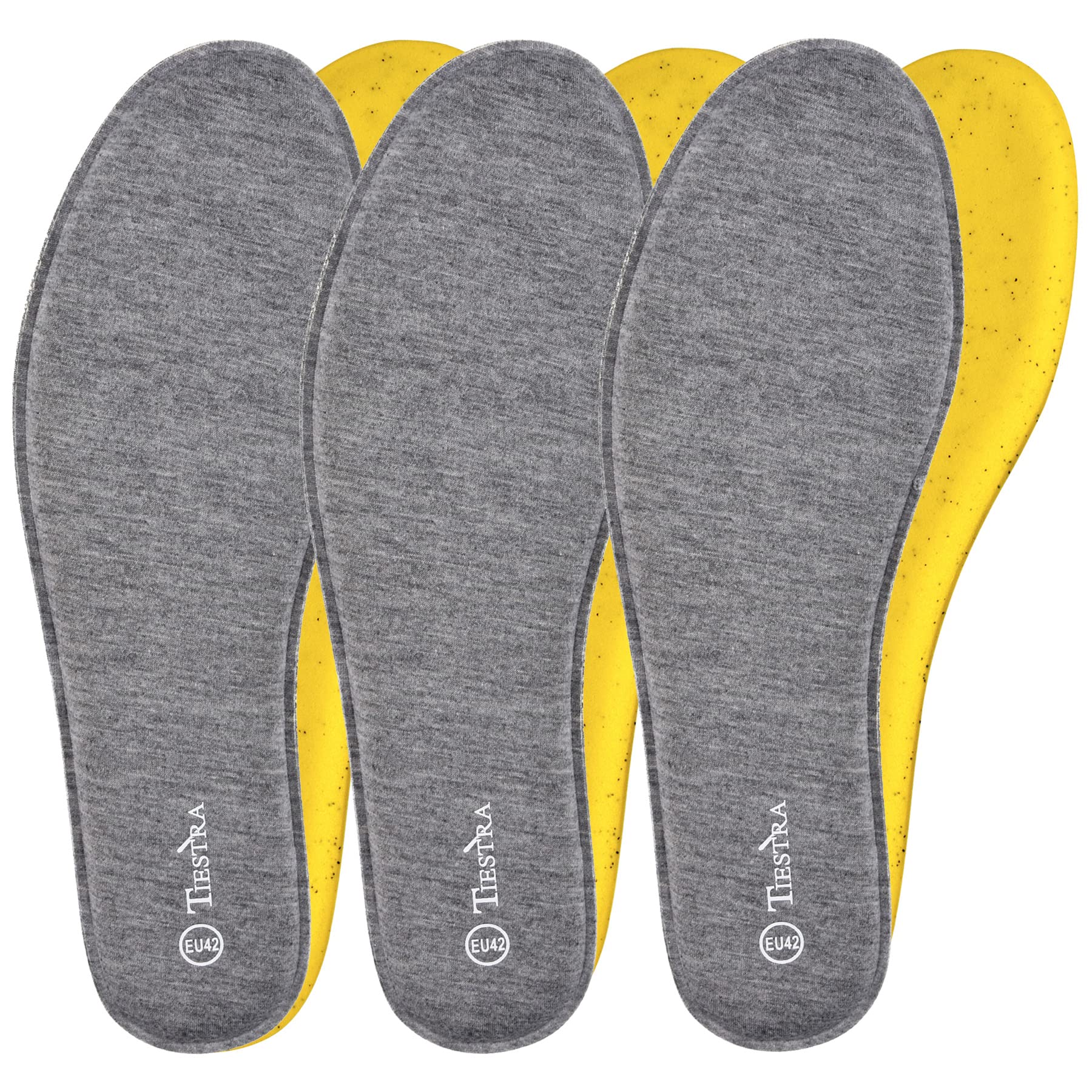 3 Pairs Women's Memory Foam Shoe Insoles - Cushioned & Shock Absorbing Inserts for Work Boots, Running Shoes - Breathable Orthotic Insoles for Foot Pain Relief (Size 40EU/US9) - Perfect for All-Day Comfort at Work, Gym & Outdoor Activities