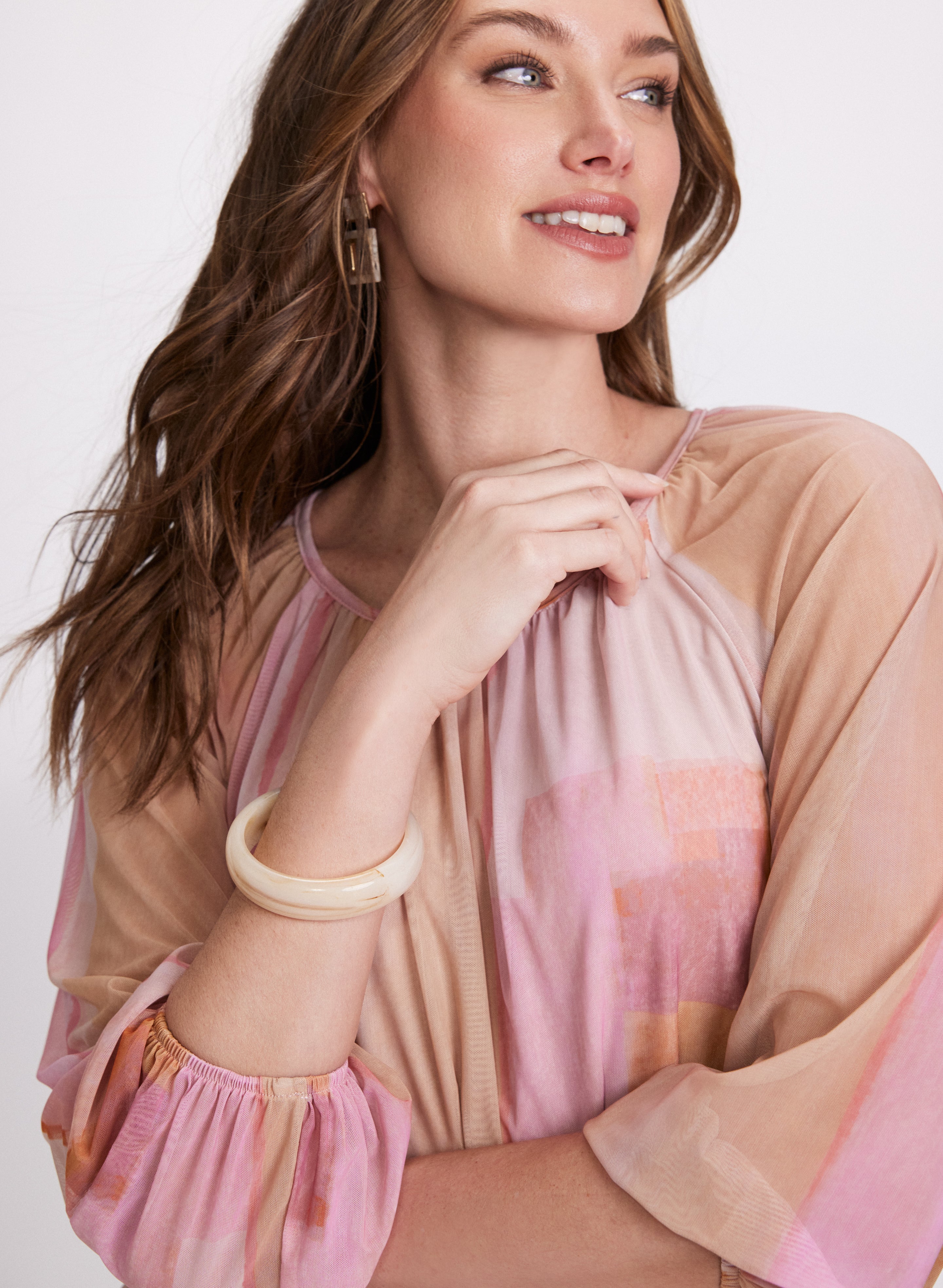 Elegant Balloon Sleeve Blouse for Women - Trendy Puff Sleeve Tops for Casual Wear & Party Outfits