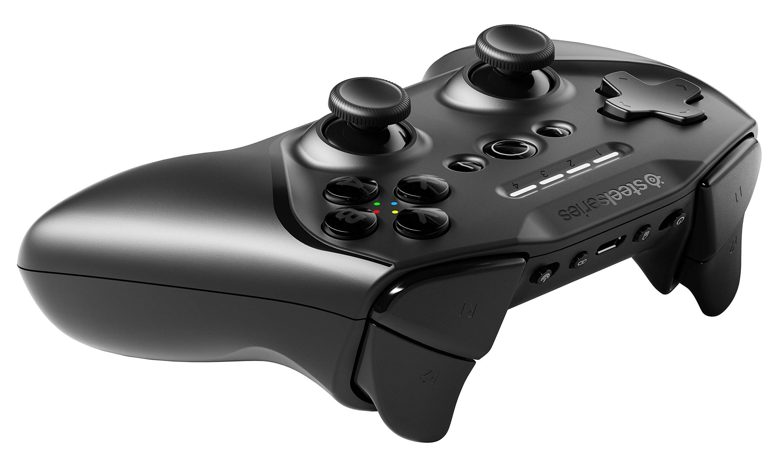 SteelSeries Stratus Duo Wireless Gaming Controller for Android, Windows & VR - Dual Wireless Bluetooth/USB - Premium Materials - Fortnite Mobile Compatible (Renewed) - Perfect for Cloud Gaming, Mobile Esports & VR Gaming Sessions