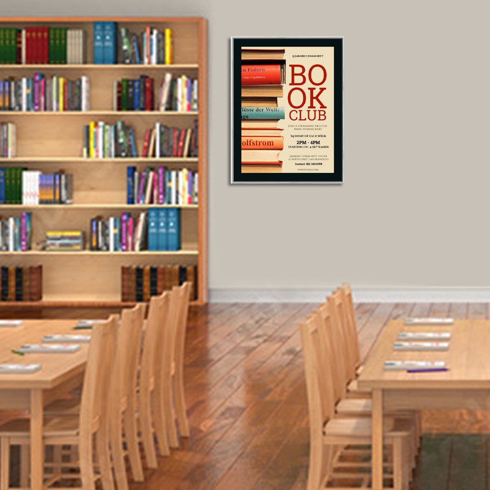 30x40 Poster Frame - SwingFrame Classic Black Wooden Display for Wall Art, Photos & Prints - Perfect for Home, Office & Gallery Decor