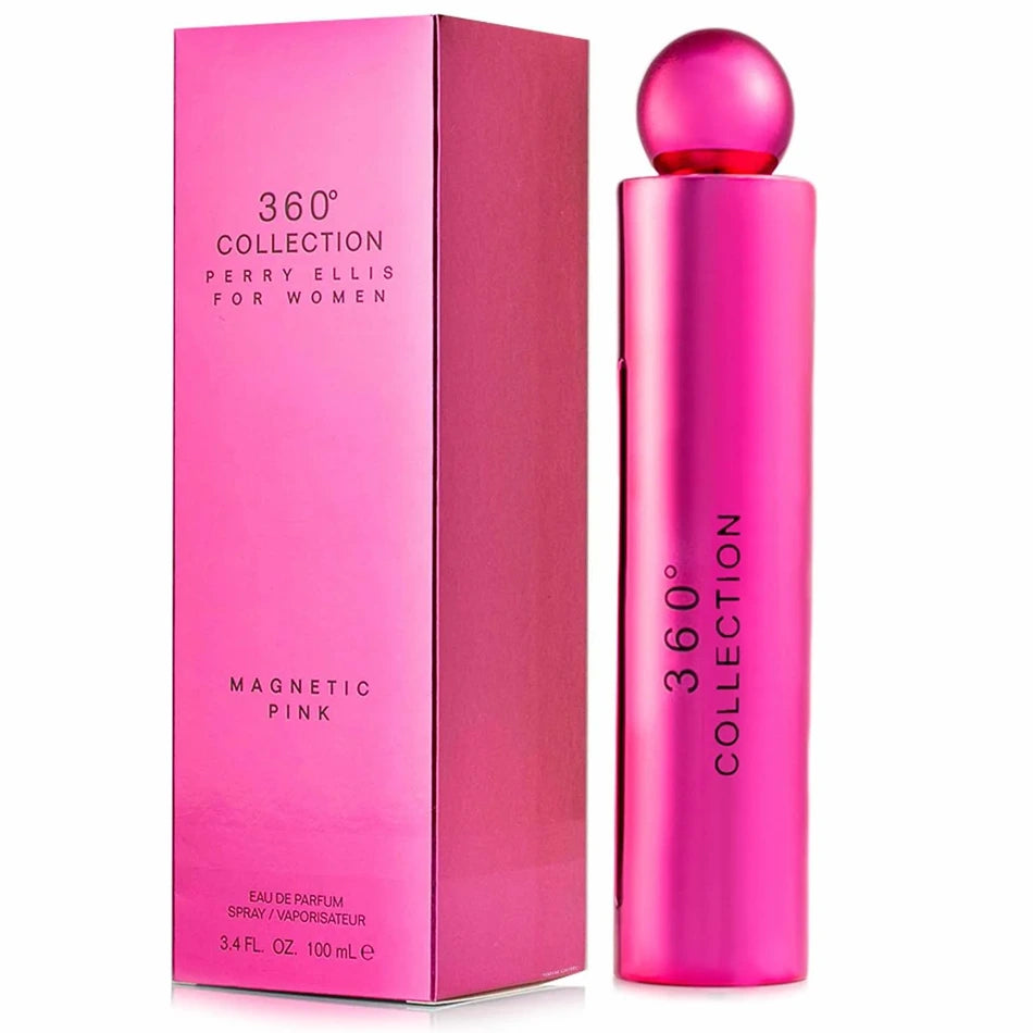 360 Collection Magnetic Pink 3.4 oz Eau de Parfum for Women - Floral Fragrance Perfume for Date Night & Special Occasions