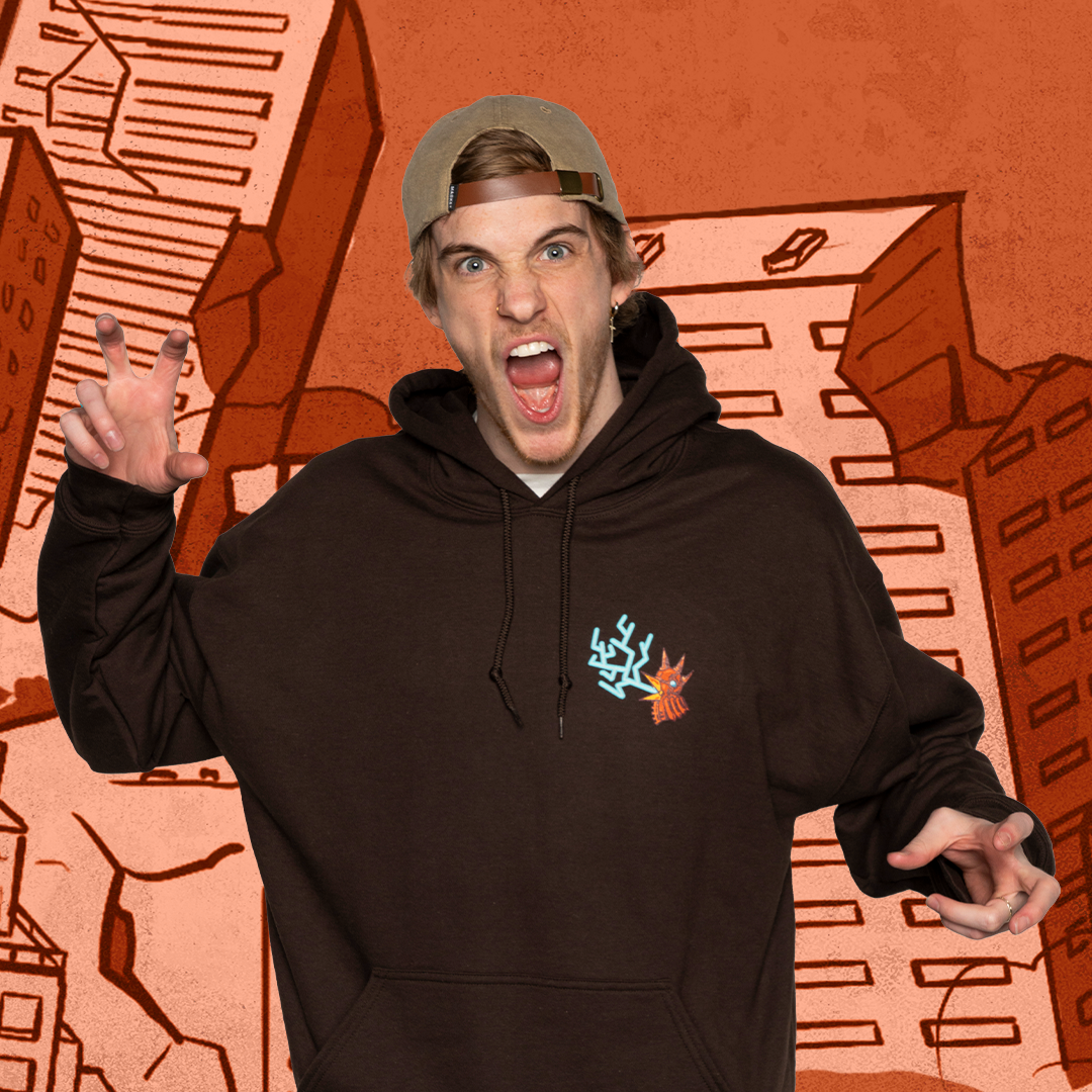 Stylish Atrix Hoodie for Men & Women - Soft Cotton Pullover with Kangaroo Pocket (Brown) - Perfect for Casual Wear, Gym, and Outdoor Activities