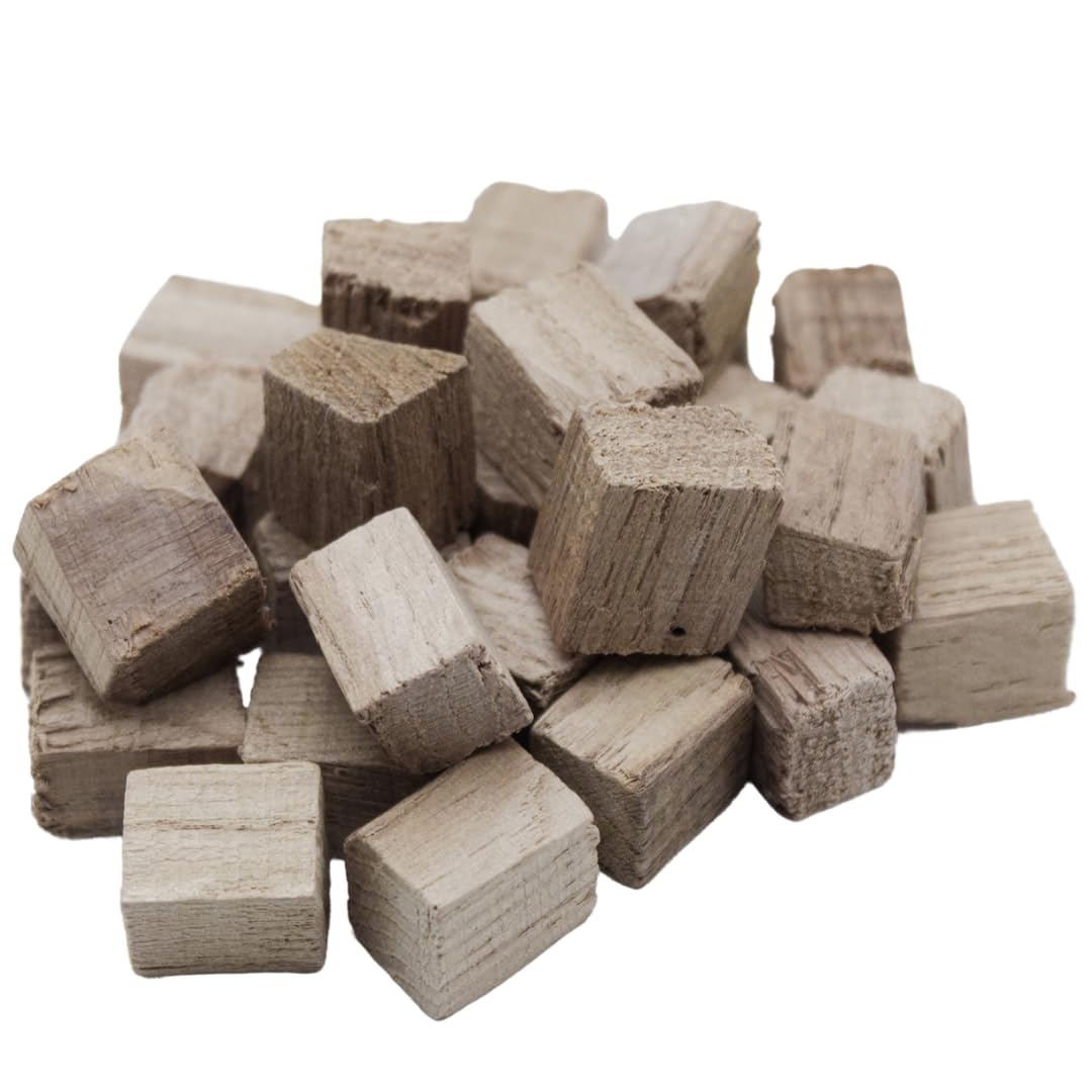 Premium American Oak Cubes for Brewing & Aging - Light Toast 1 lb - Enhance Wine, Whiskey, Beer & Spirits Flavor - Perfect for Home Brewing, Barrel Aging & Craft Cocktails