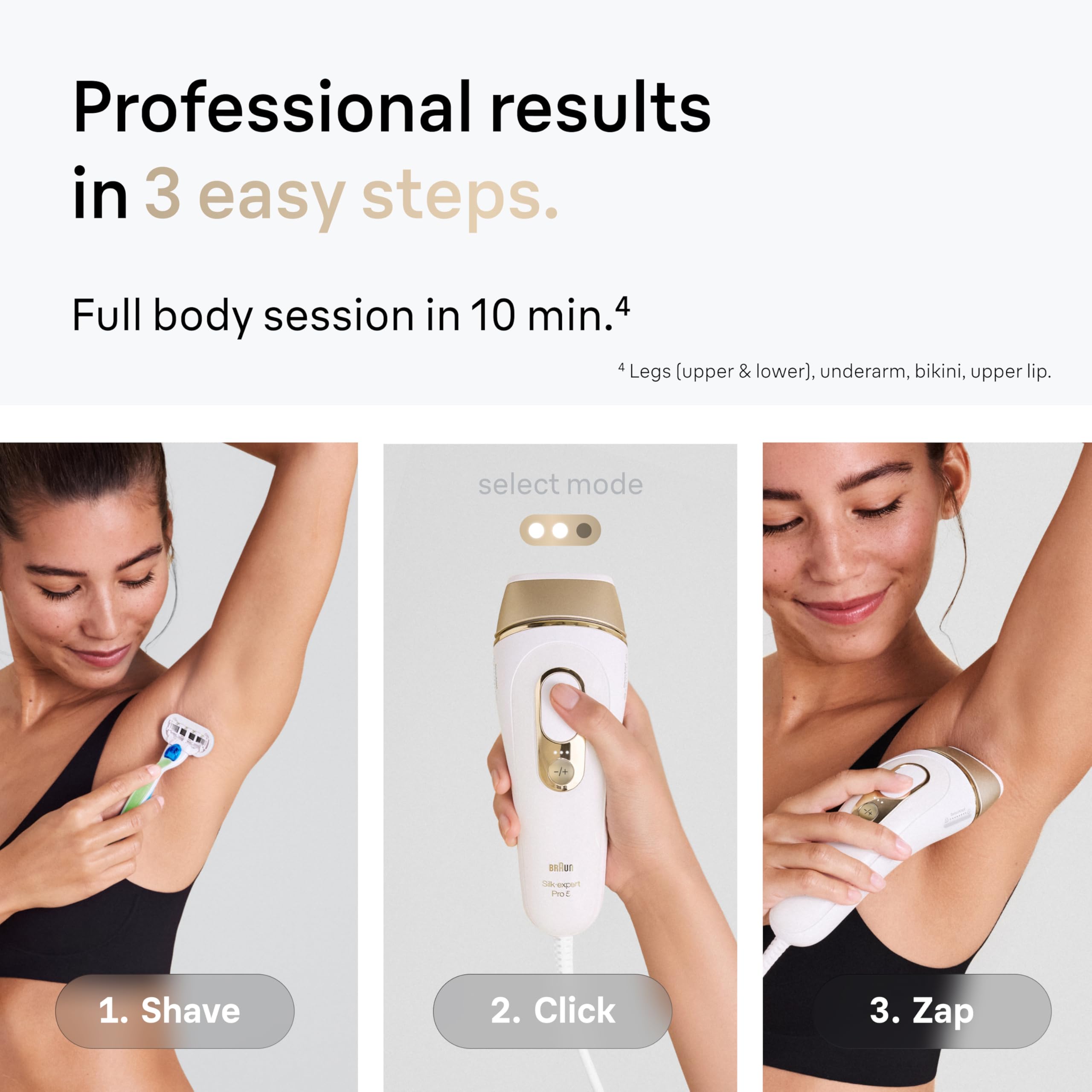 Braun IPL Silk·Expert Pro 5 PL5157 Permanent Hair Removal Device for Women & Men - Latest Generation IPL Laser with Precision Head & Travel Pouch - At-Home Hair Removal System for Legs, Bikini Line, Underarms & Face - Perfect Holiday Gift for Her & Him