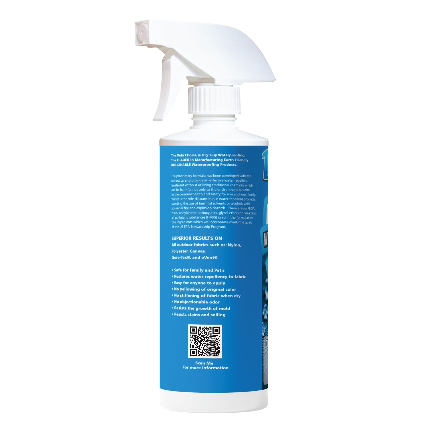Waterproofing Spray for Outdoor Clothing Fabrics - Durable Water Repellent Treatment for Jackets, Tents & Gear - Ideal for Hiking, Camping & Rainy Weather